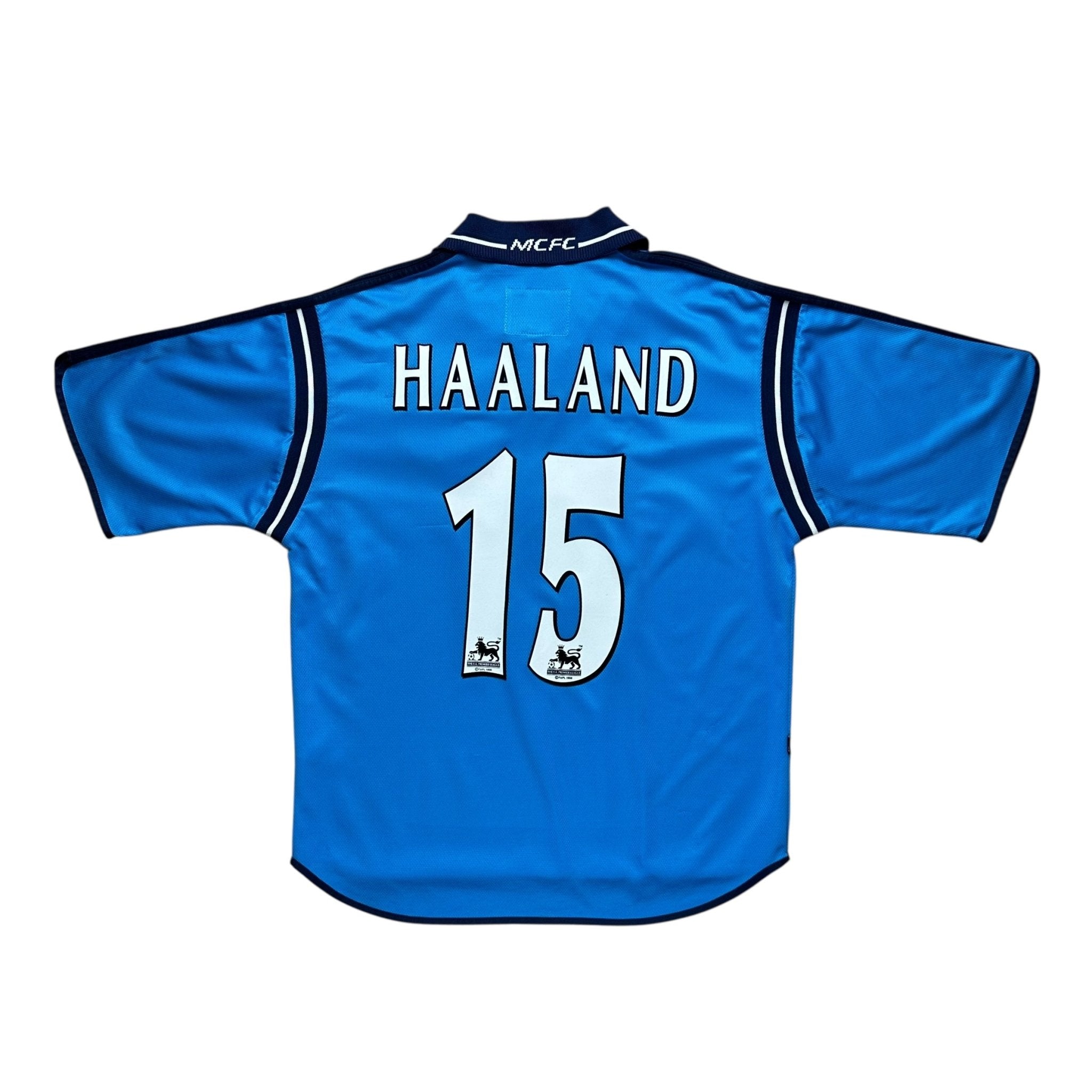 Manchester City 2001-02 Home Shirt (M) Haaland #15