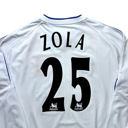 Chelsea 2001-03 Away L/S Shirt (L) Zola #25