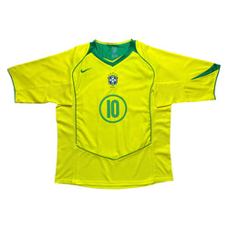 Brazil 2004 Home Shirt (XL) Ronaldinho #10