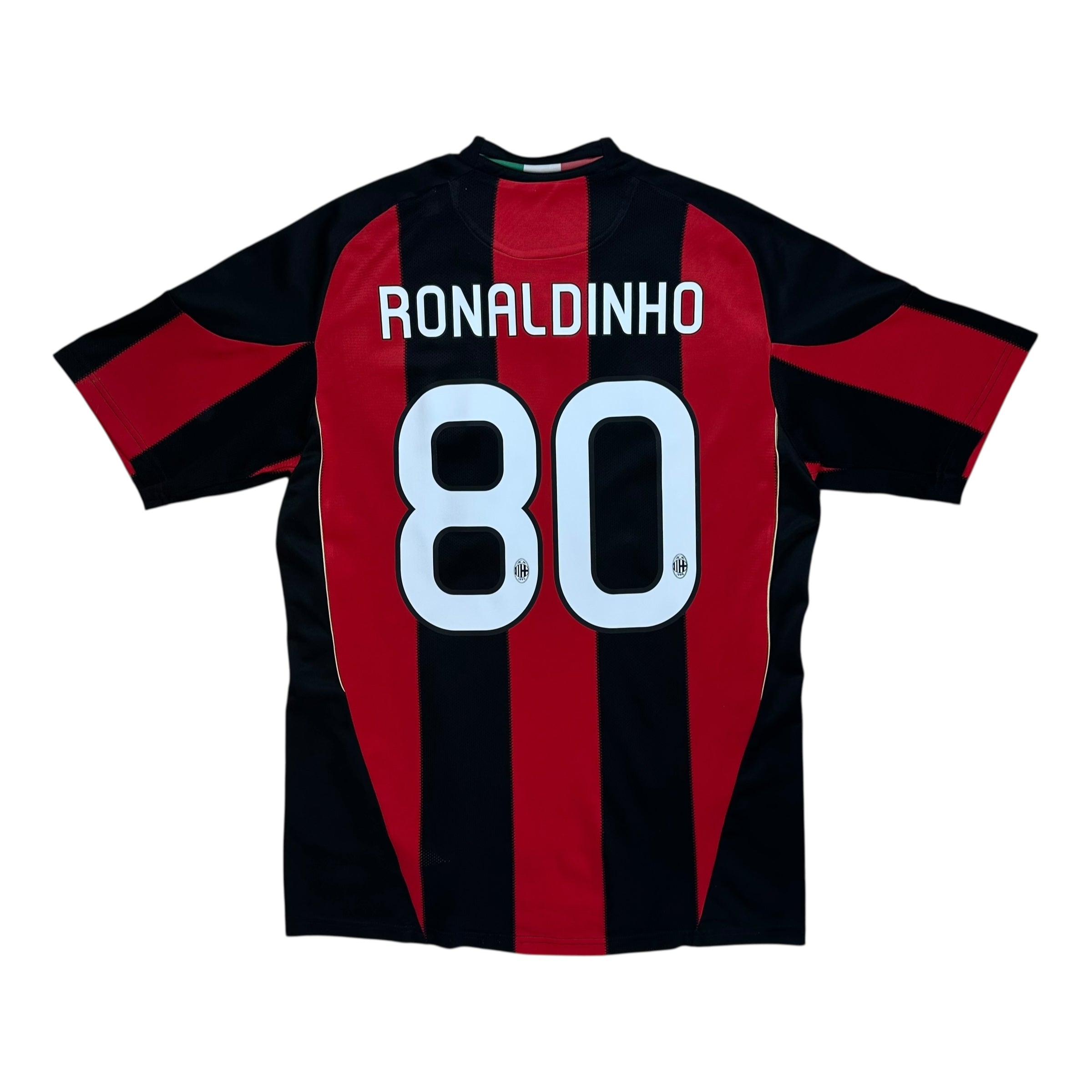 AC Milan 2010-11 Home Shirt (M) Ronaldinho #80