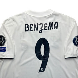 Real Madrid 2018-19 Home Shirt (XL) Benzema #9