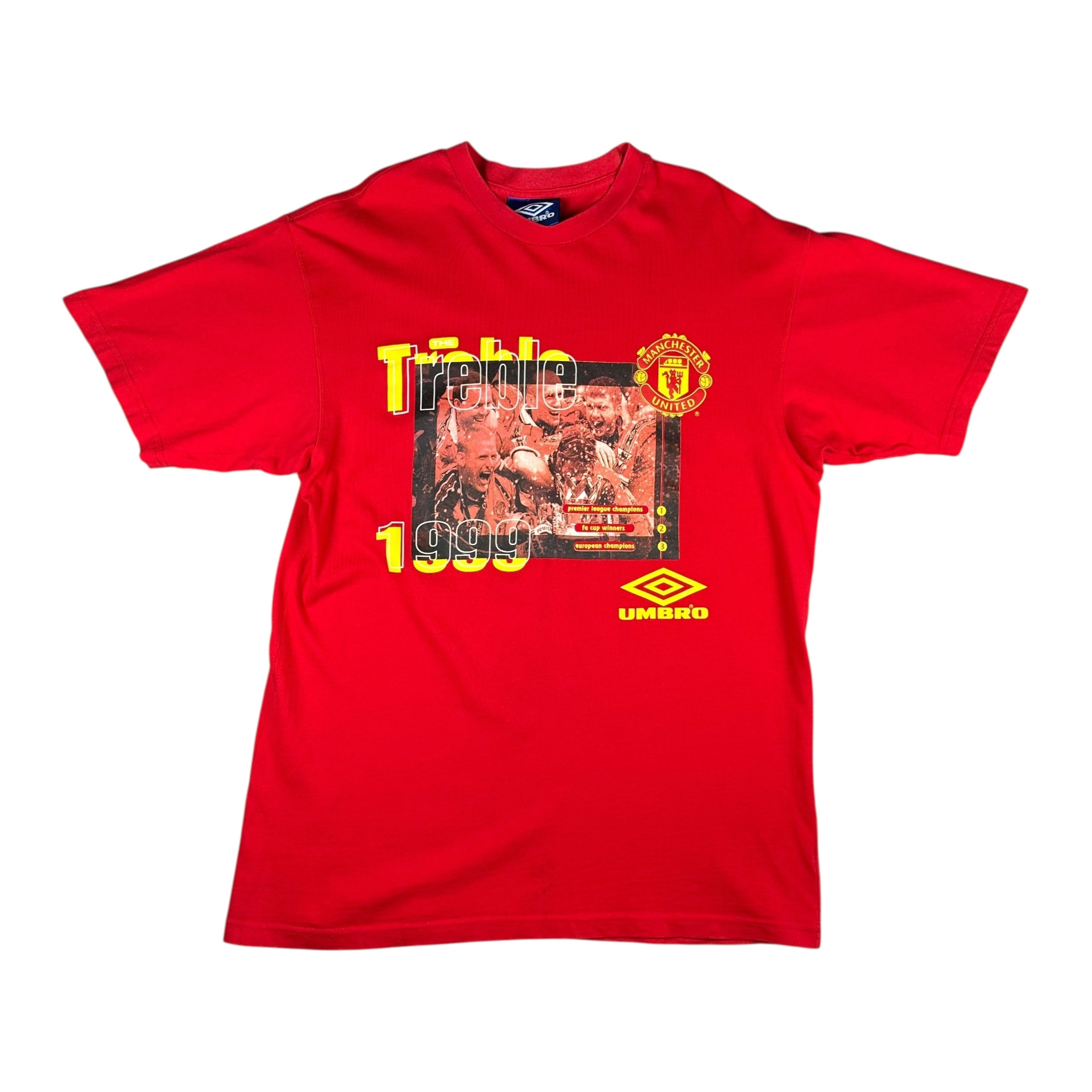 Manchester United 1999-00 Treble Winners T-Shirt (L)
