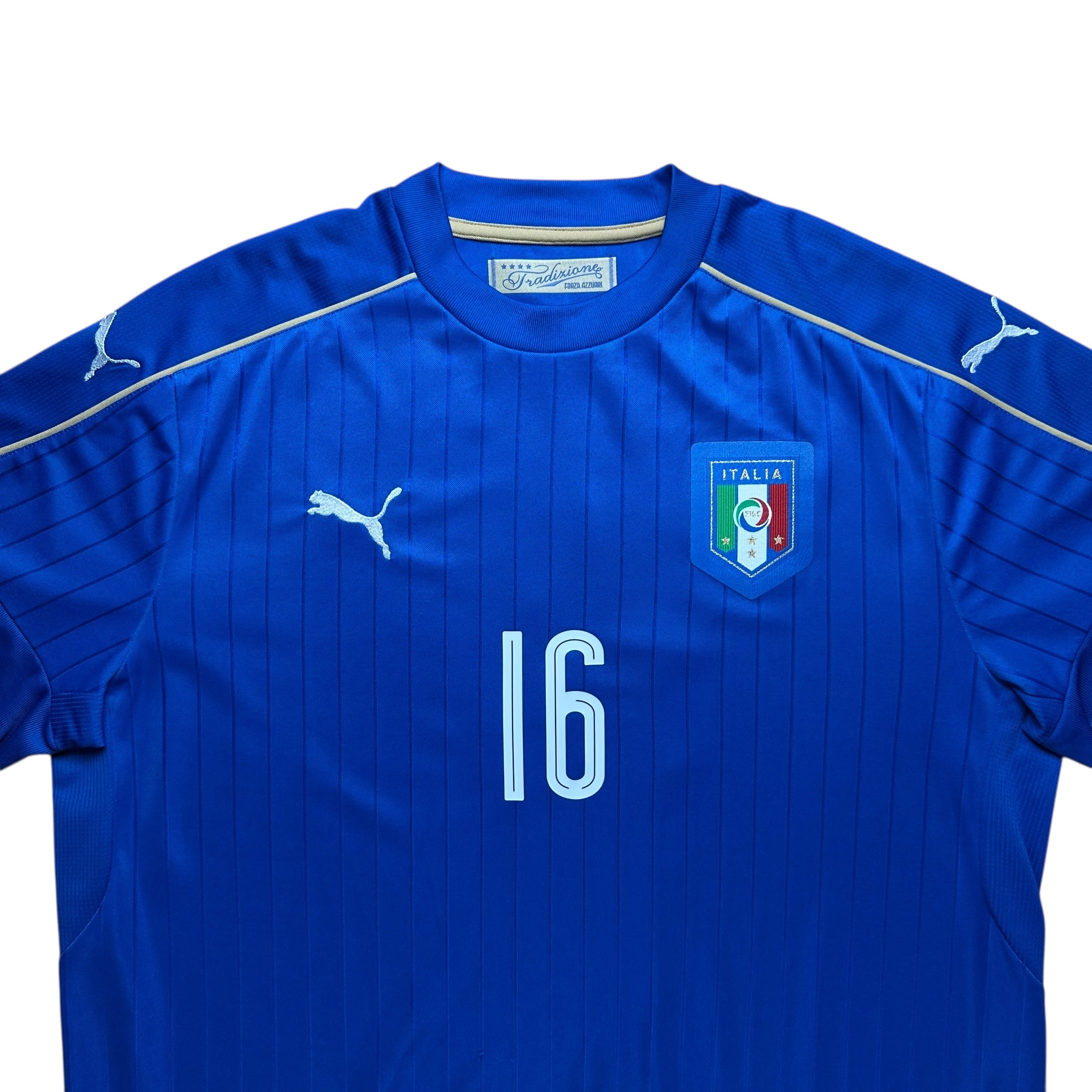 Italy 2016 Home Shirt (XL) De Rossi #16