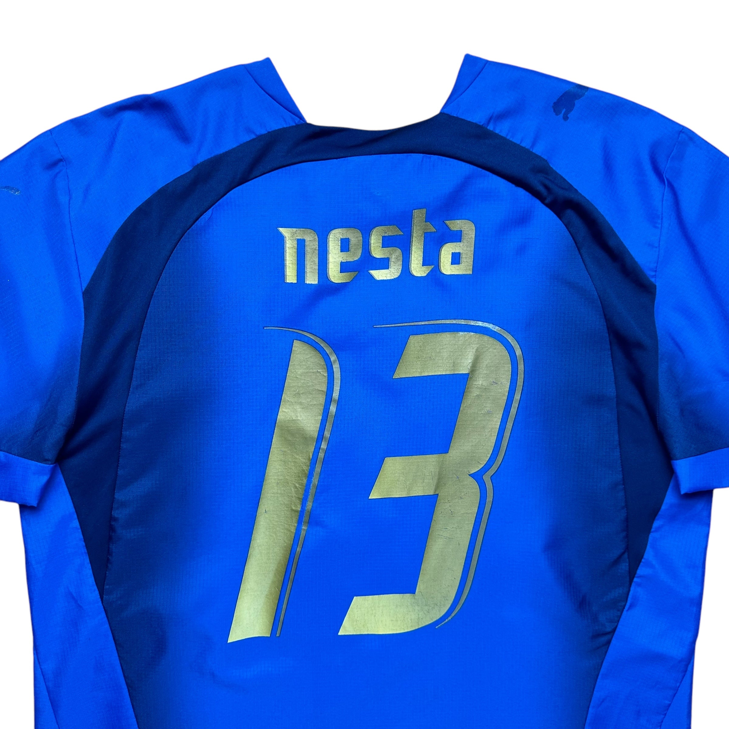 Italy 2006 Home Shirt (L) Nesta #13