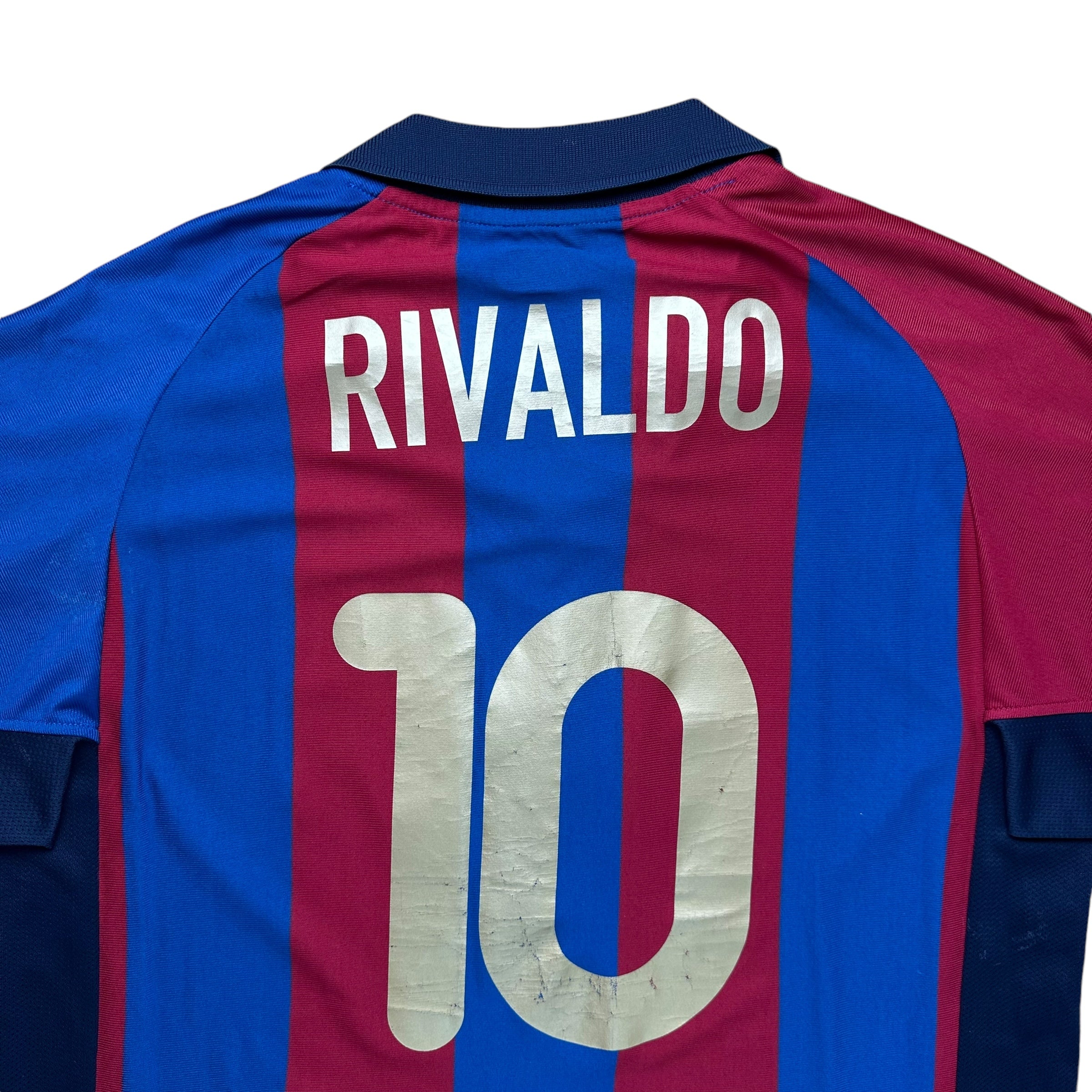 Barcelona 2001-02 Home Shirt (L) Rivaldo #10