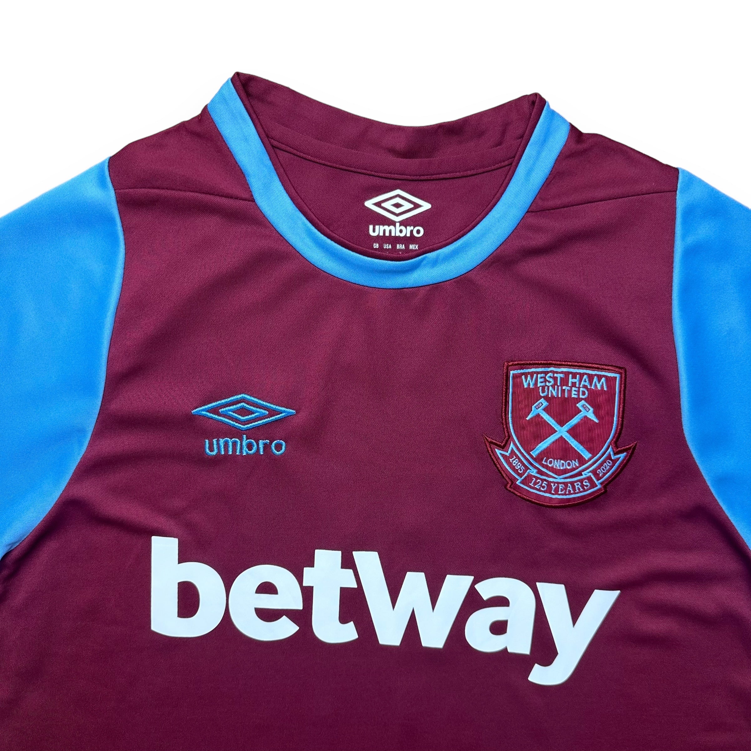 West Ham 2020-21 Home Shirt (S) Lingard #11