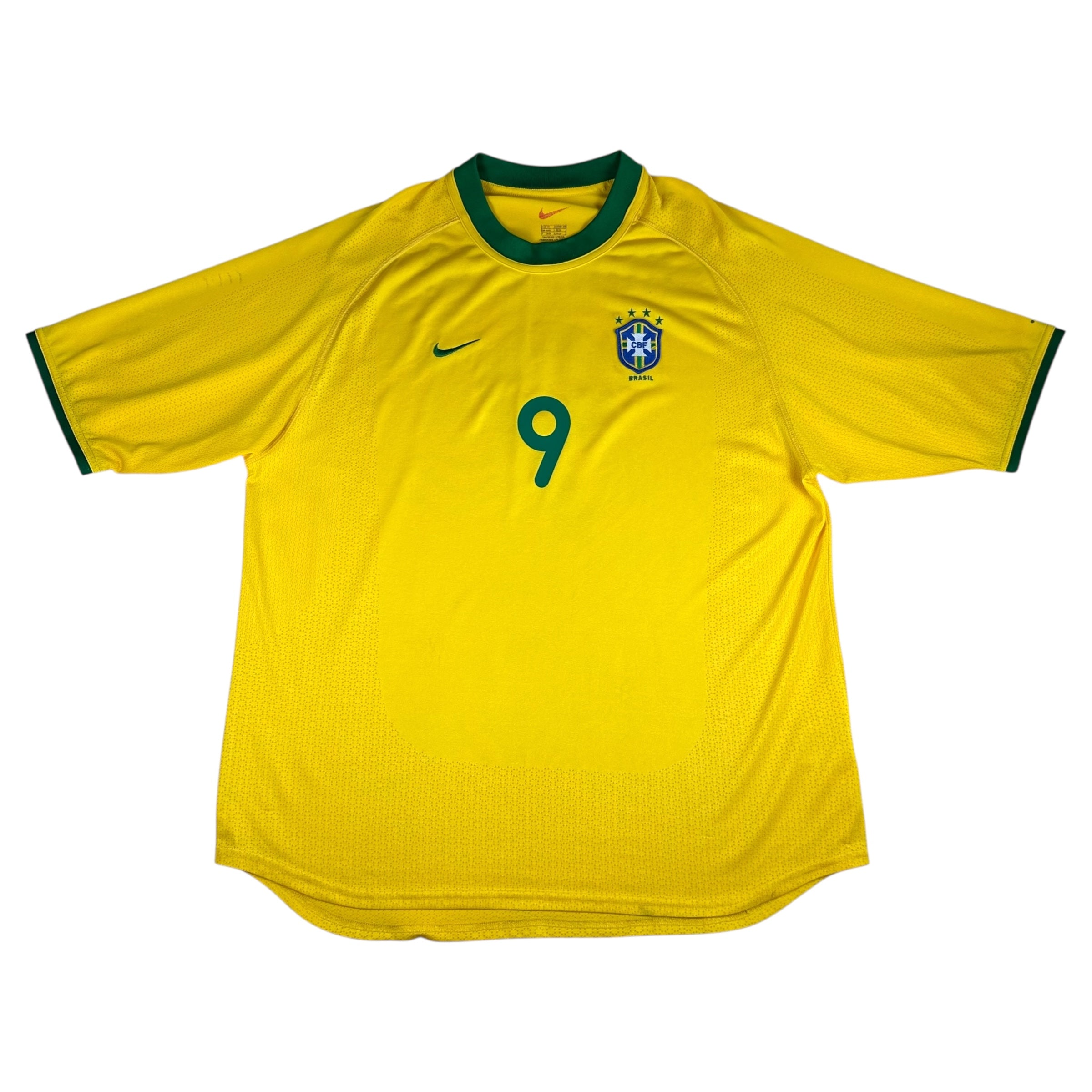Brazil 2000 Home Shirt (XL) Ronaldo #9