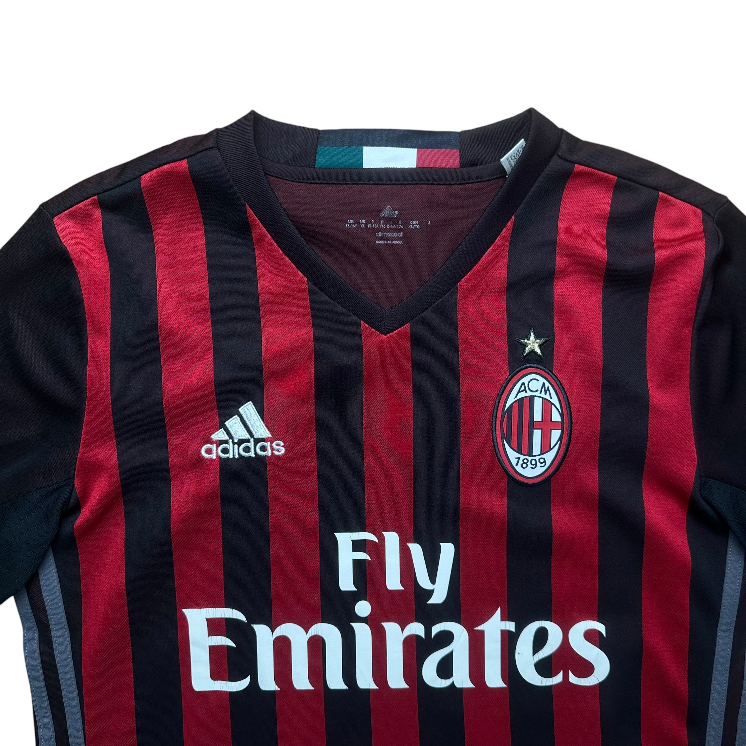 Ac Milan 2016-17 Home Shirt (Youth XL)