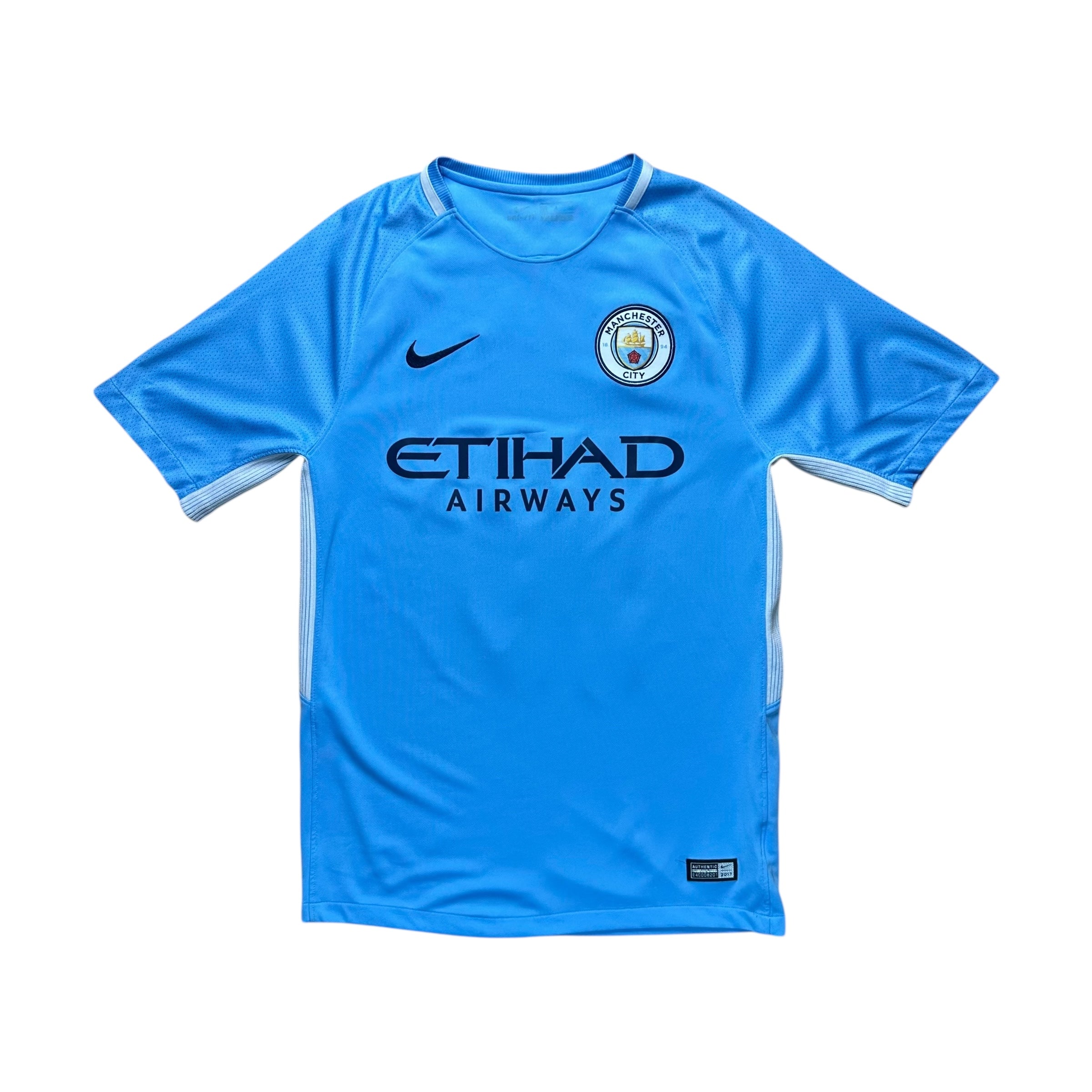 Manchester City 2017-18 Home Shirt (S) Kun Agüero #10