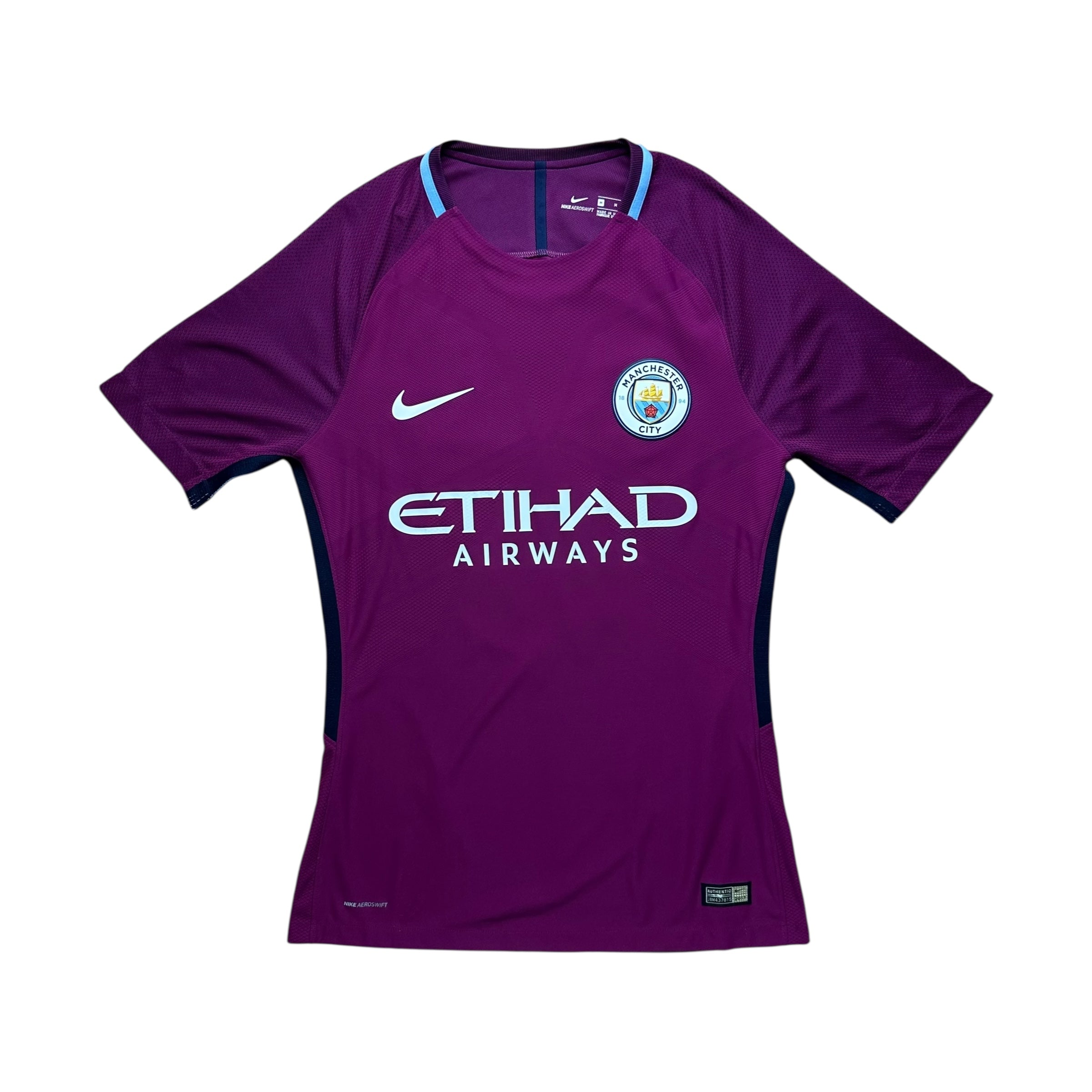 Manchester City 2017-18 Vapor-Knit Player Issue Away Shirt (M) De Bruyne #17