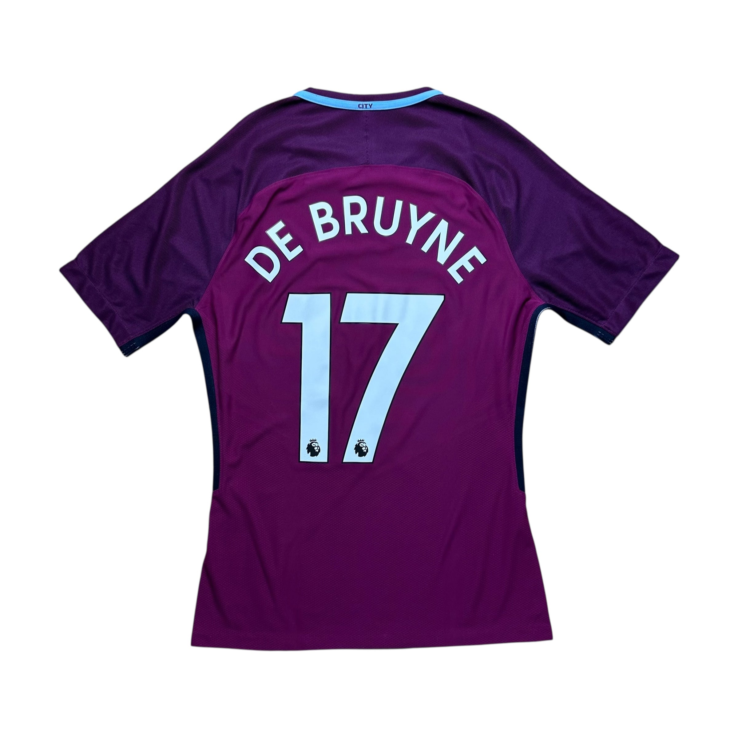 Manchester City 2017-18 Vapor-Knit Player Issue Away Shirt (M) De Bruyne #17