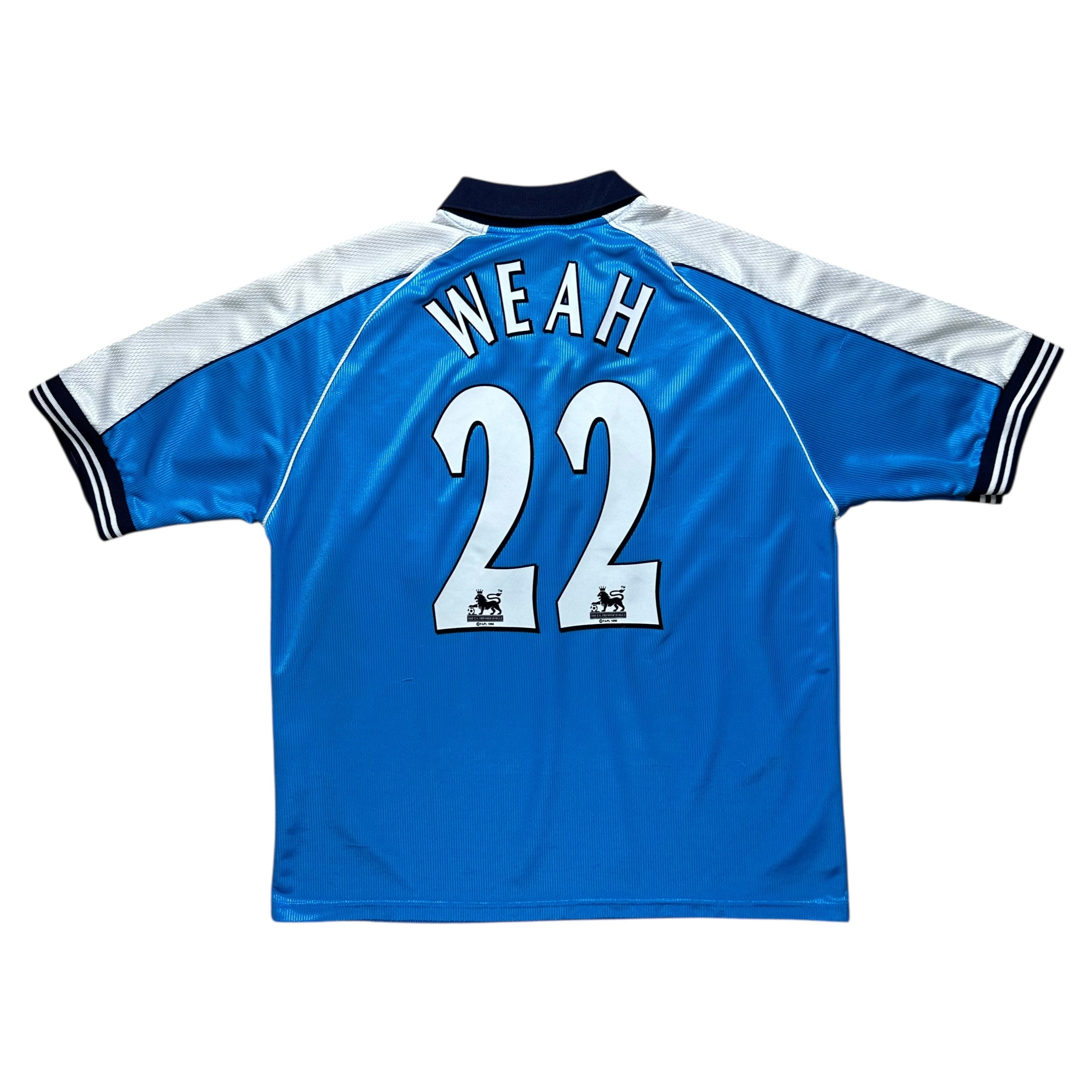 Manchester City 1999-00 Home Shirt (L) Weah #22