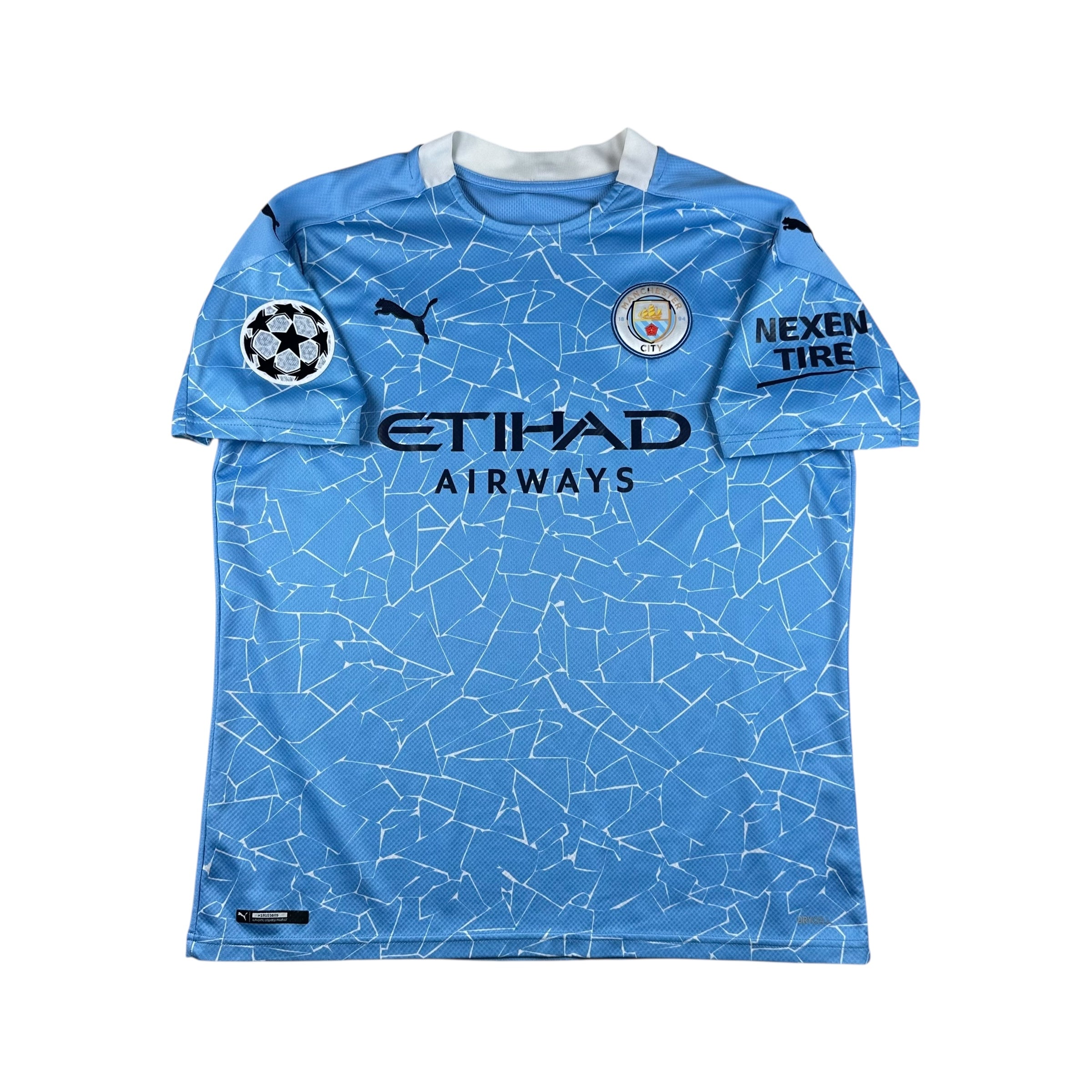 Manchester City 2020-21 Home Shirt (L) Mahrez #26