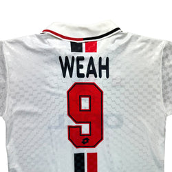 Ac Milan 1996-97 Away * Player Issue* Shirt (XL) Weah #9