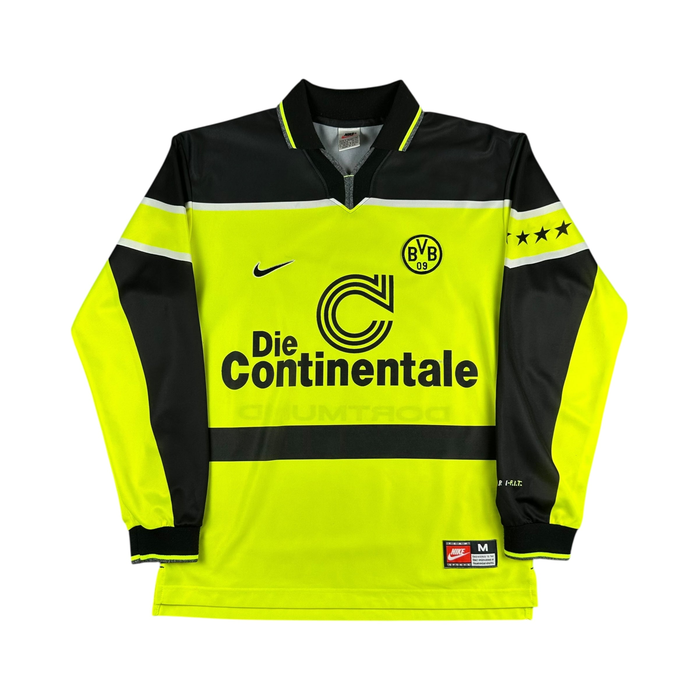 Borussia Dortmund 1997-98 L/S Home Shirt (M)