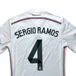 Real Madrid 2014-15 Home Shirt (M) Sergio Ramos #4