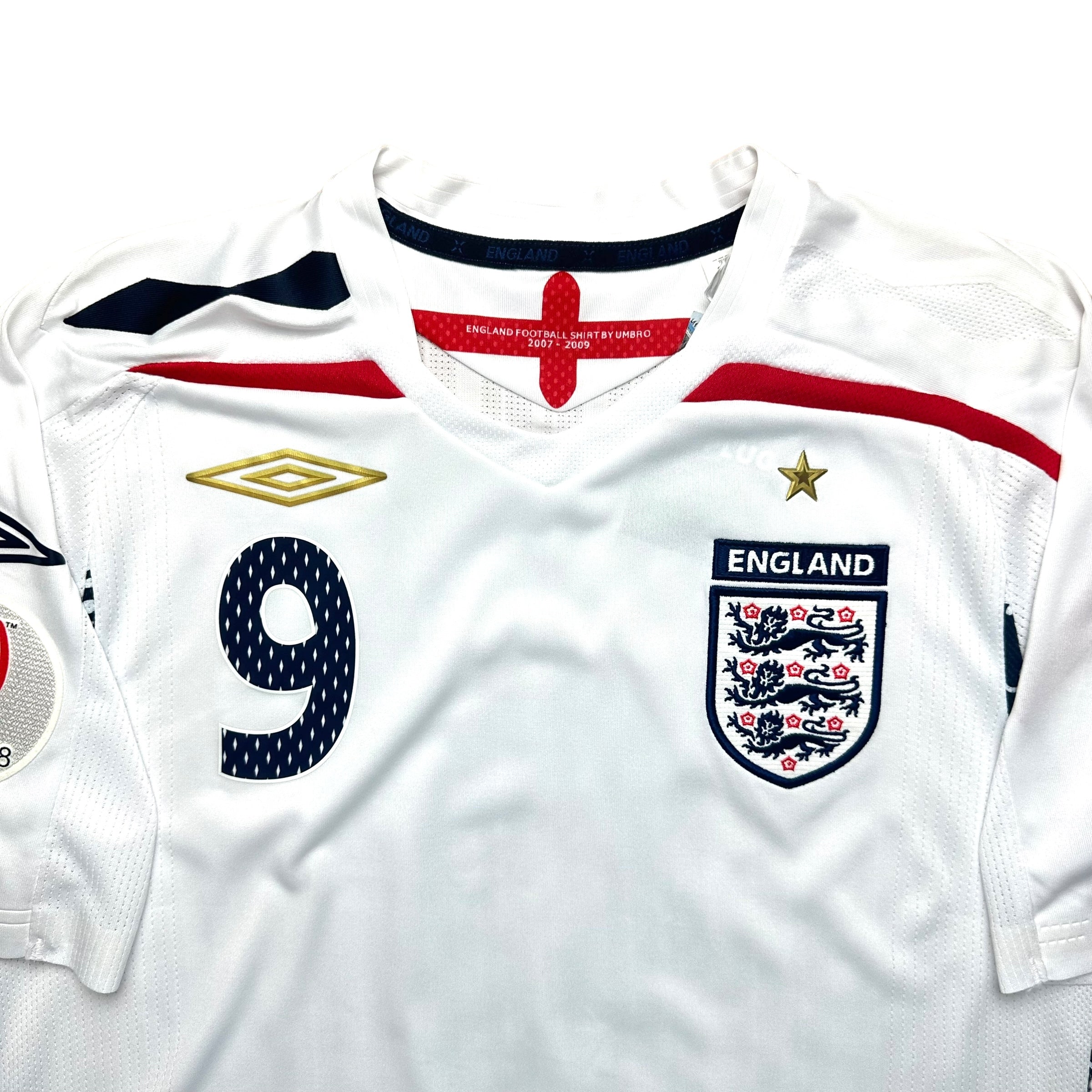 England 2008 Home Shirt (S) Rooney #9