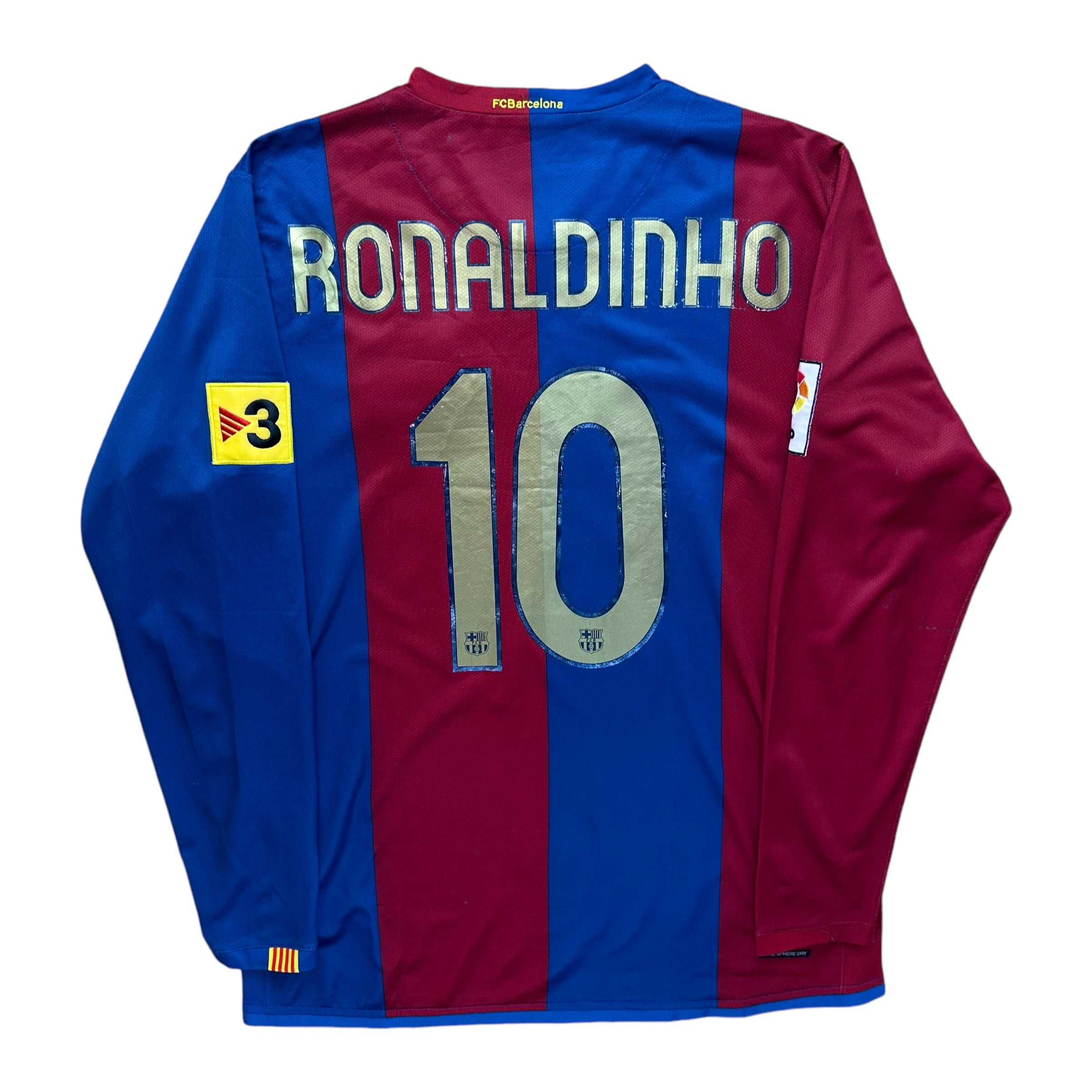 Barcelona 2006-07 Home Shirt (L) Ronaldinho #10