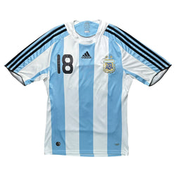 Argentina 2008 Home Shirt (S) Messi #18