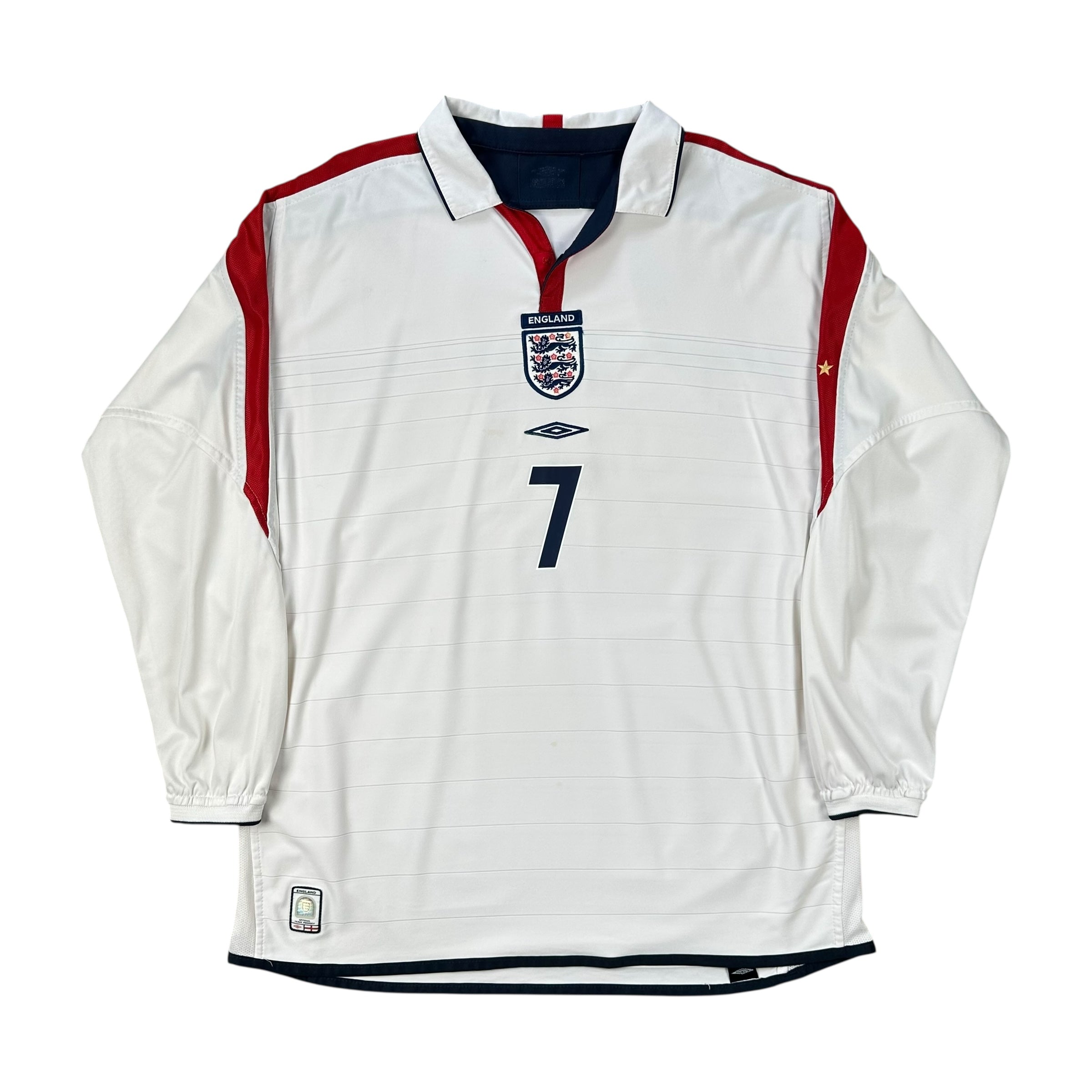 England 2004 Home Shirt (XL) Beckham #7