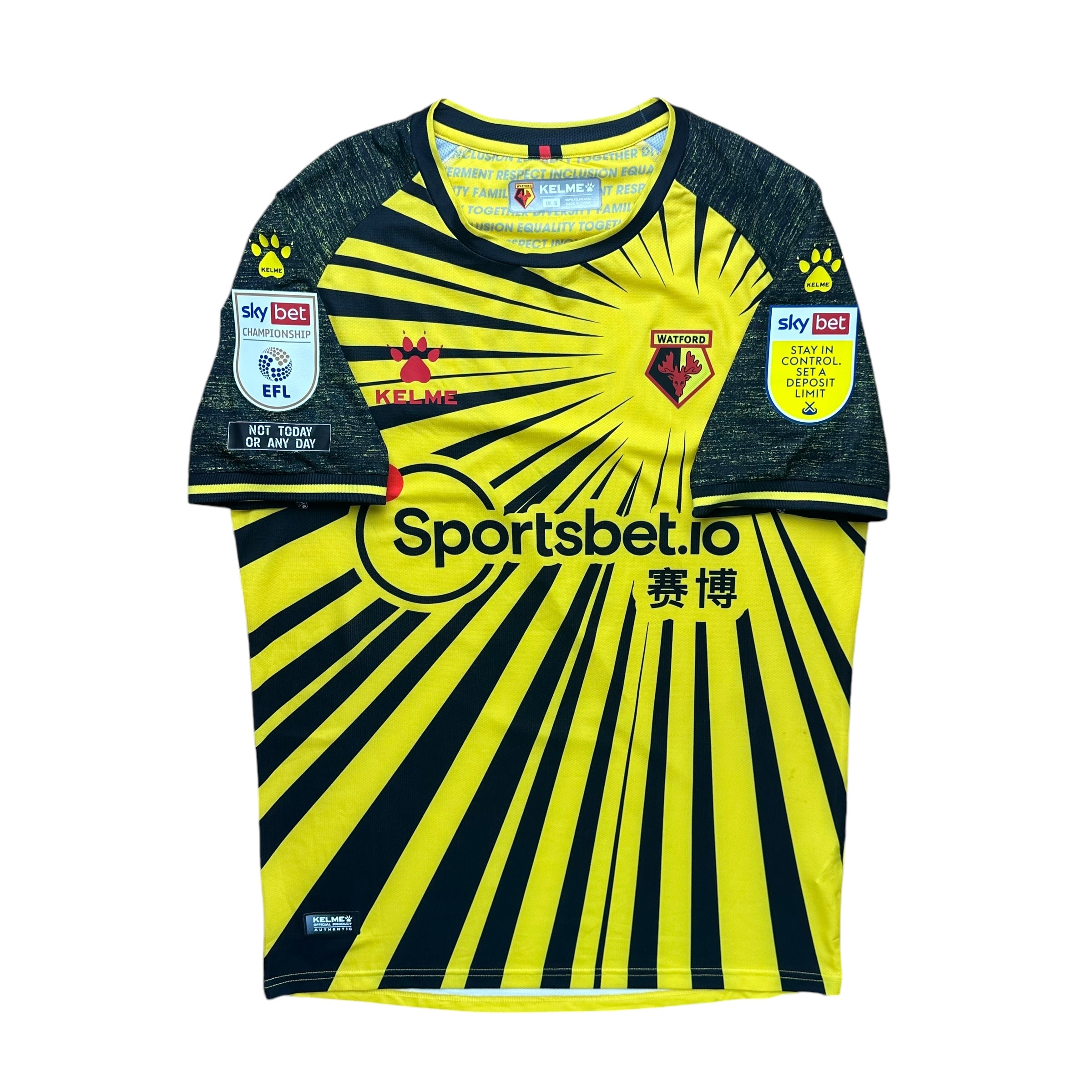 Watford 2020-21 Home Shirt (S) Deeney #9