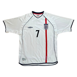 England 2002 Home Shirt (L) Beckham #7
