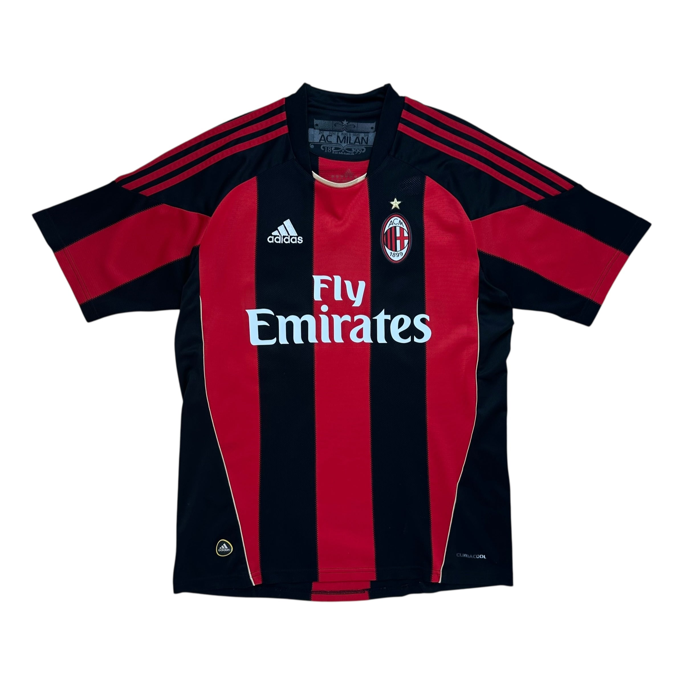 AC Milan 2010-11 Home Shirt (M) Ronaldinho #80