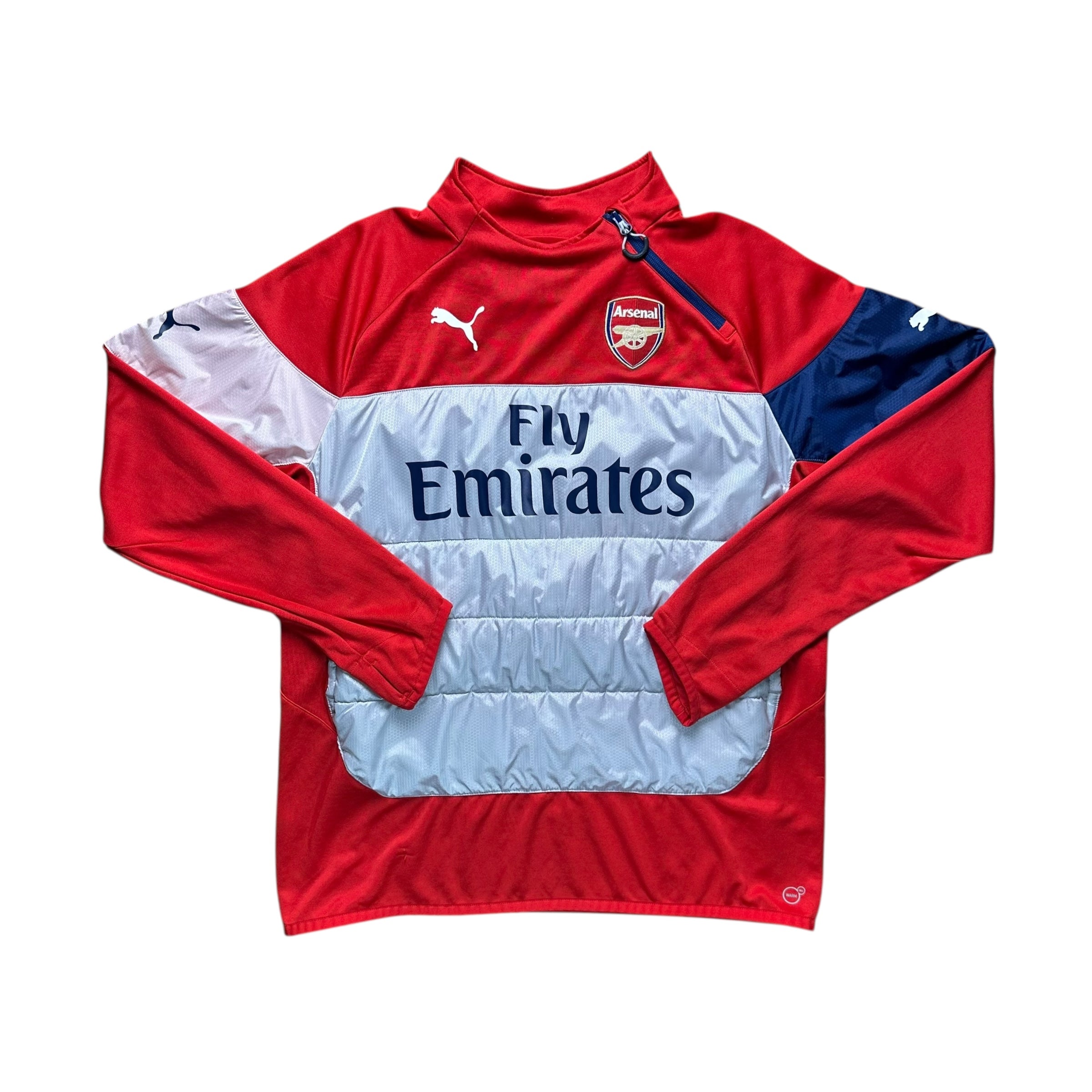 Arsenal 2014-15 Training 1/4 Zip Sweatshirt (M)
