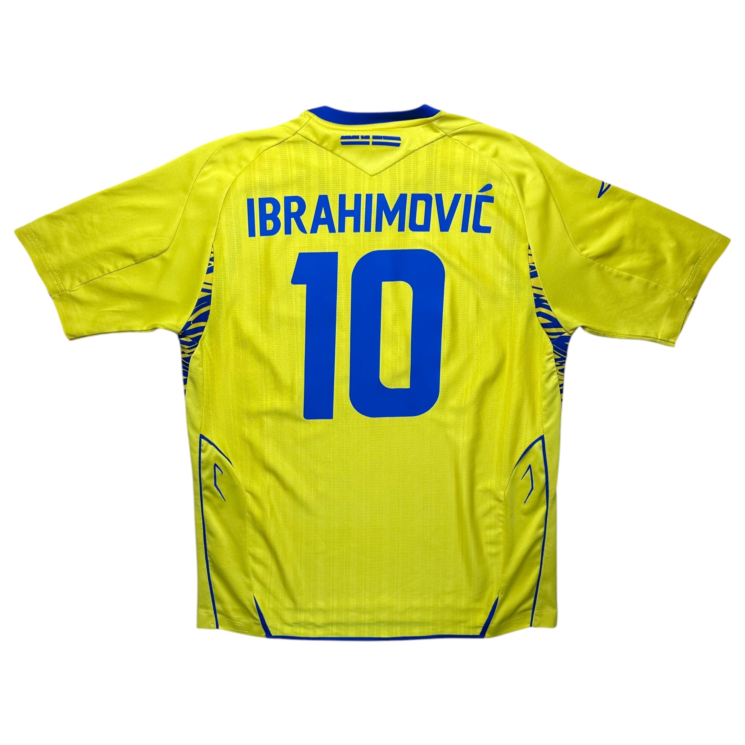 Sweden 2008 Home Shirt (L) Ibrahimovic #10