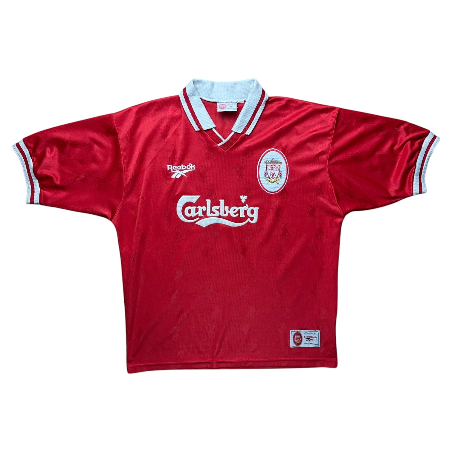 Liverpool 1996-97 Home Shirt (L) Redknapp #11