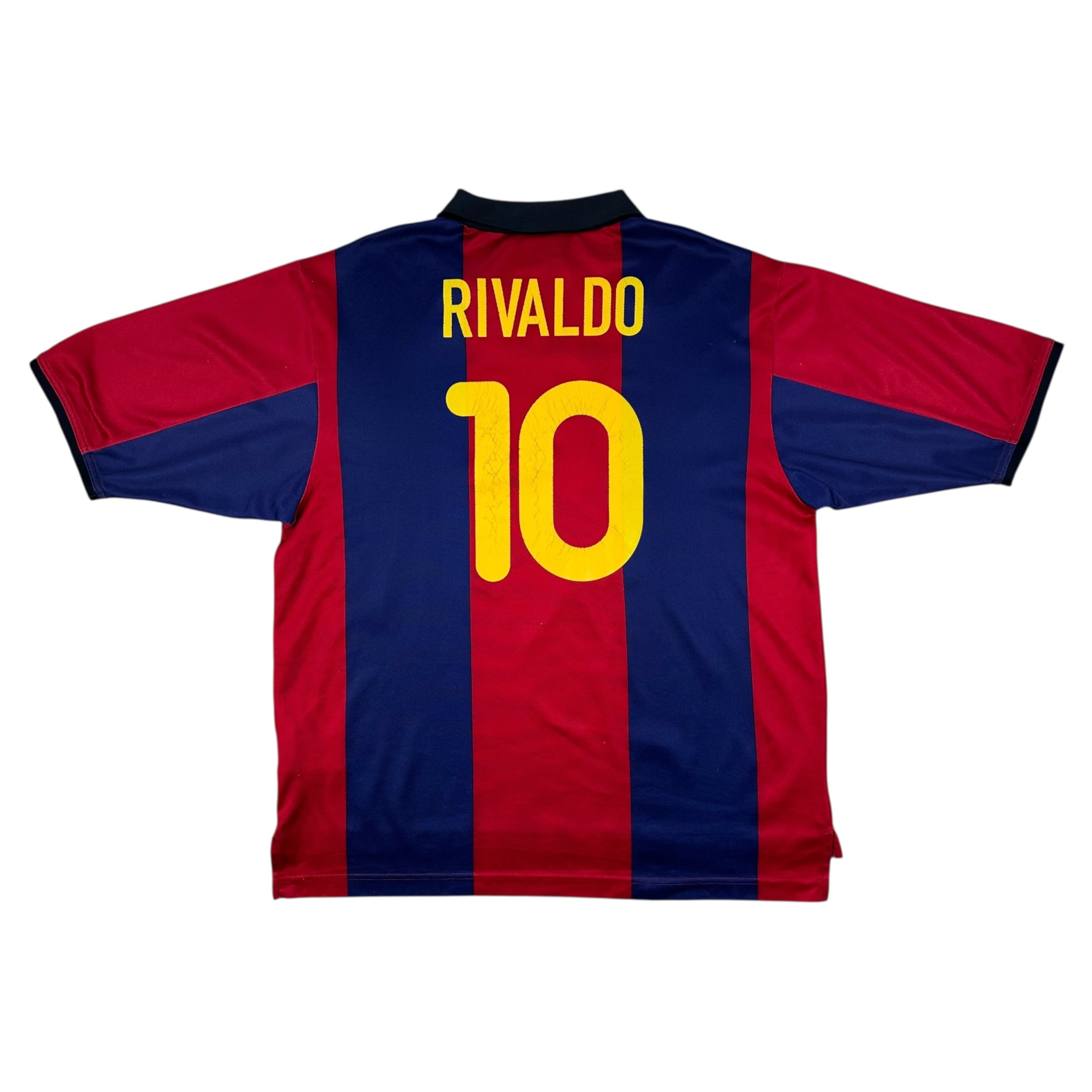 Barcelona 2000-01 Home Shirt (L) Rivaldo #10