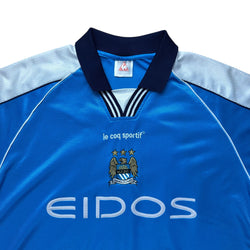 Manchester City 1999-00 Home Shirt (L) Weah #22