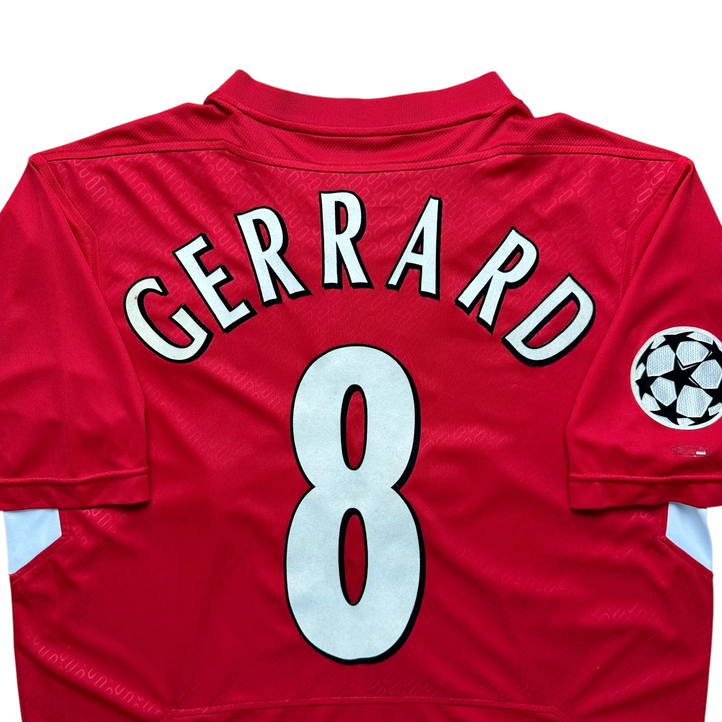 Liverpool 2004-05 European Home Shirt (M) Gerrard #8