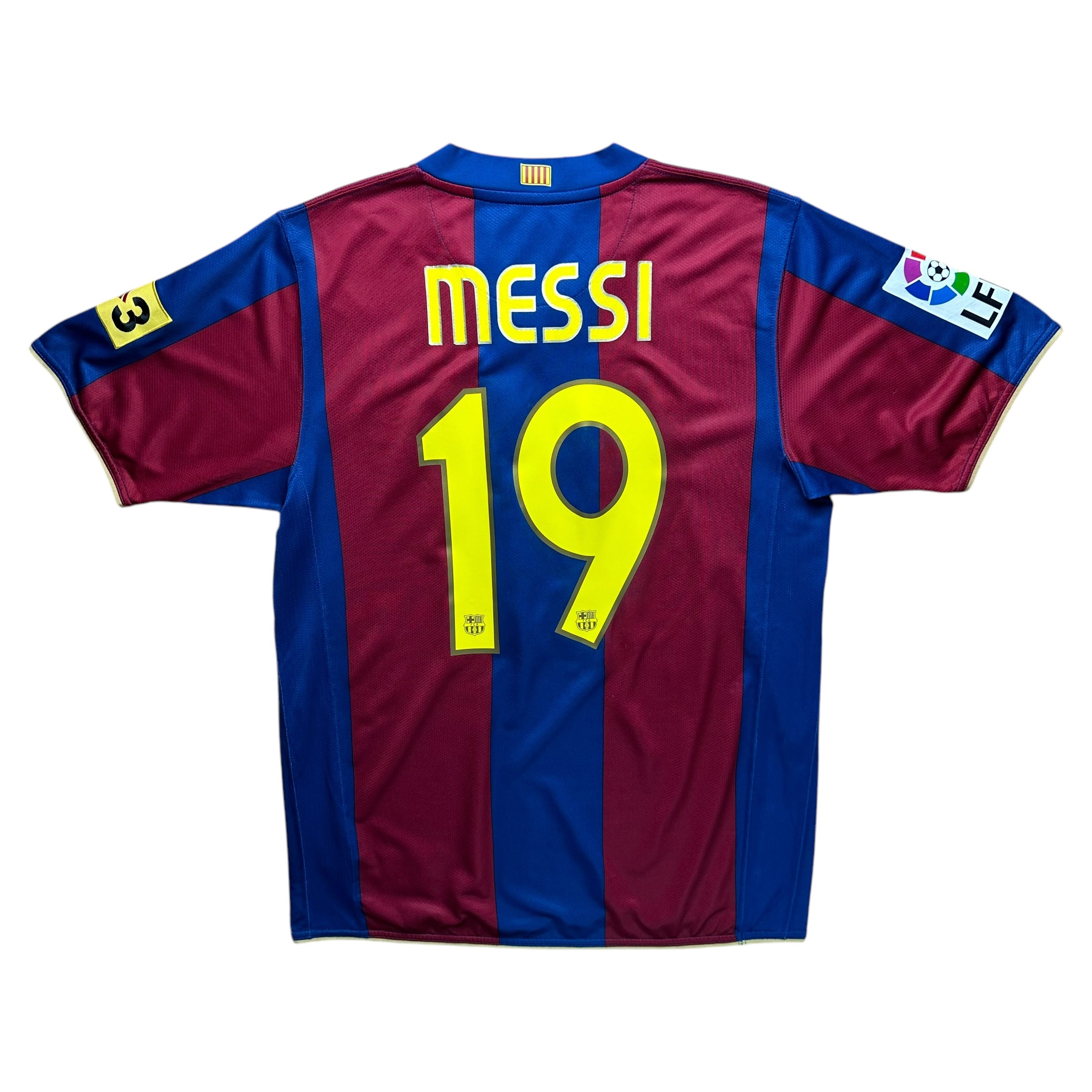 Barcelona 2007-08 Home Shirt (M) Messi #19