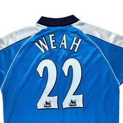 Manchester City 1999-00 Home Shirt (L) Weah #22