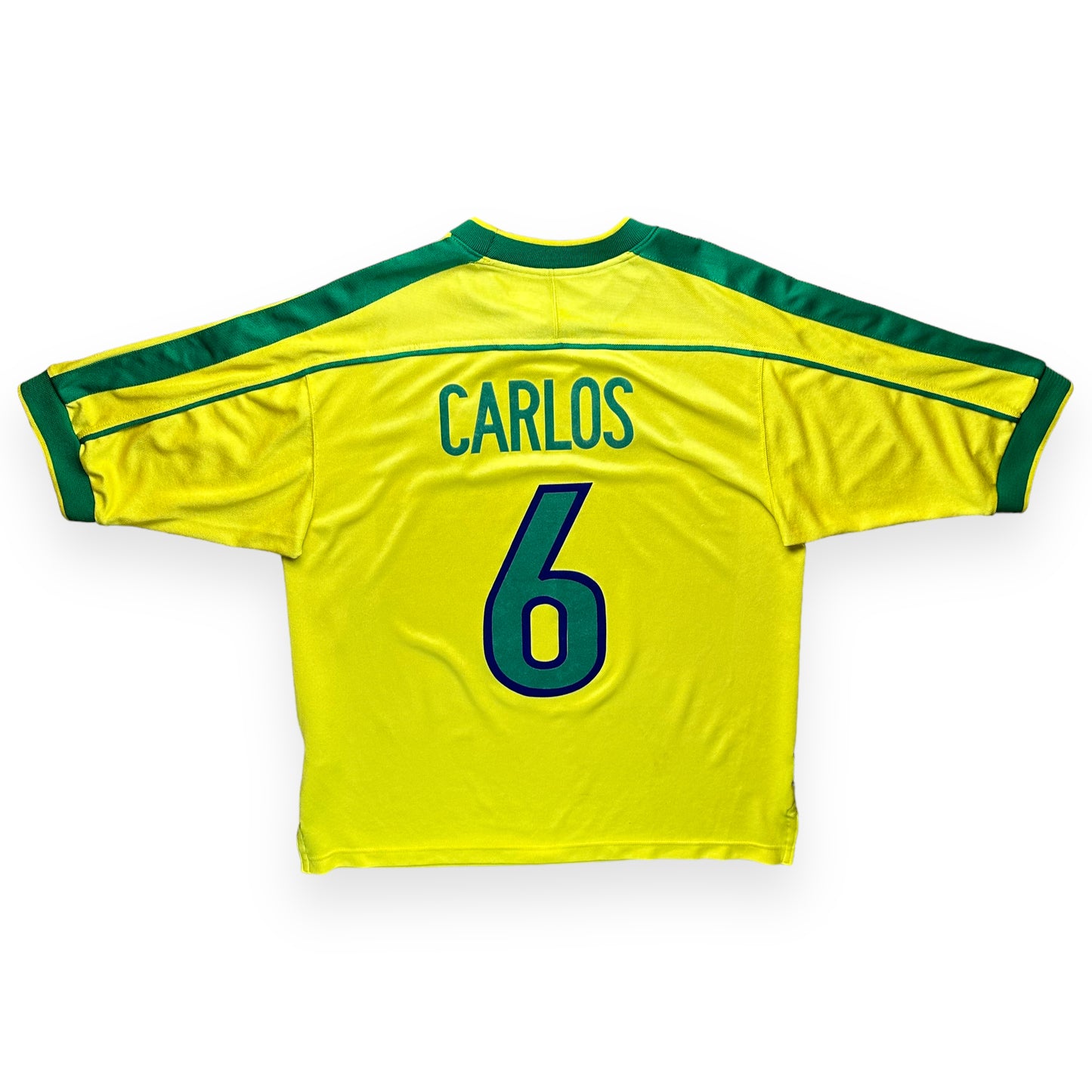 Brazil 1998 Home Shirt (M) Carlos #6
