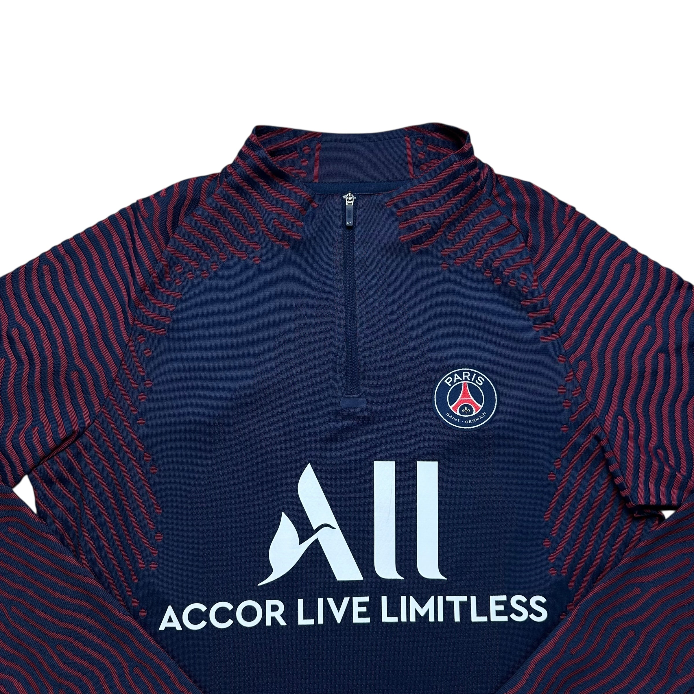 PSG 2020-21 Vapor-Knit 1/4 Zip Training Sweatshirt (M)