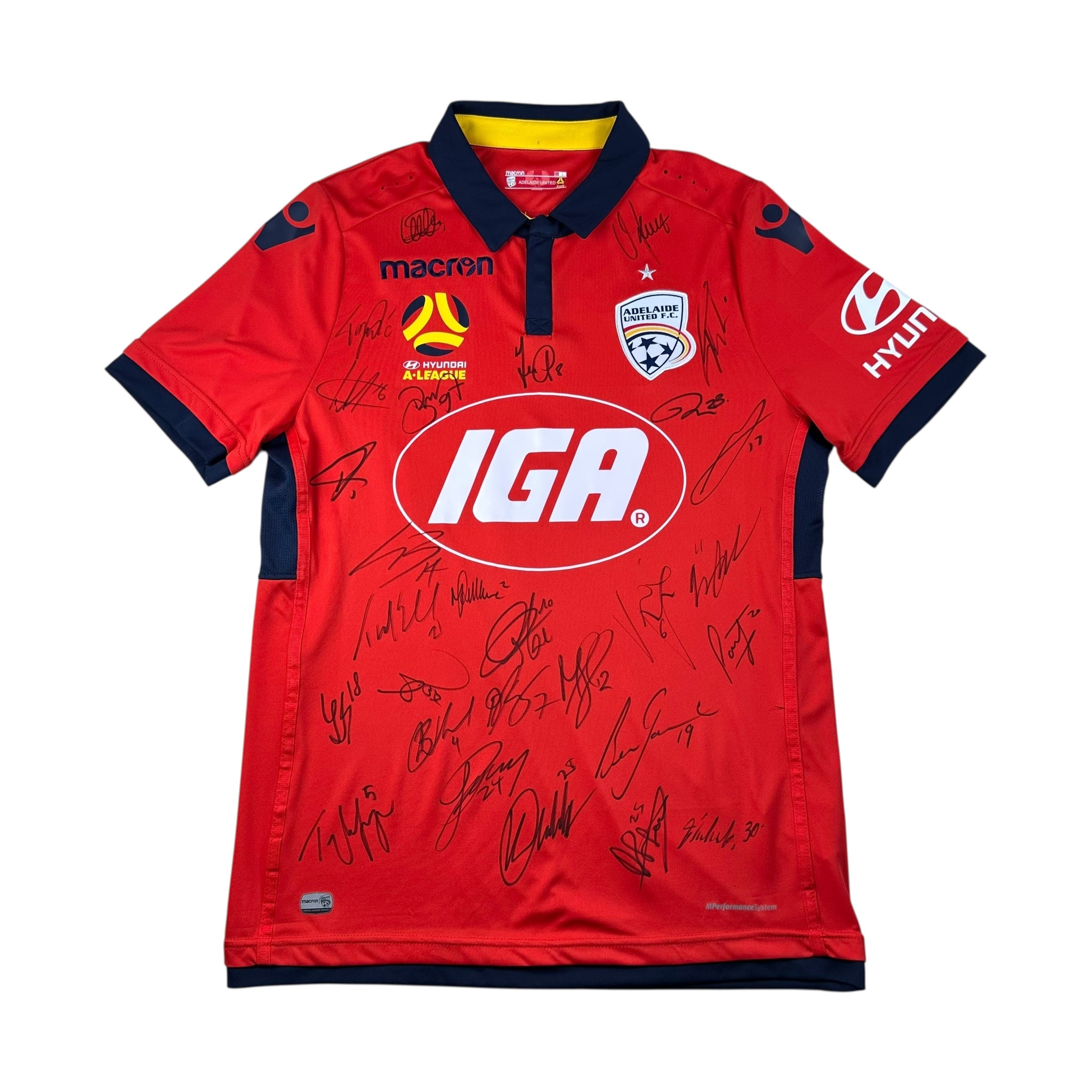 Adelaide United 2017-18 Home Shirt (L) *Signed By Squad