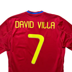 Spain 2010 Home Shirt (M) David Villa #7