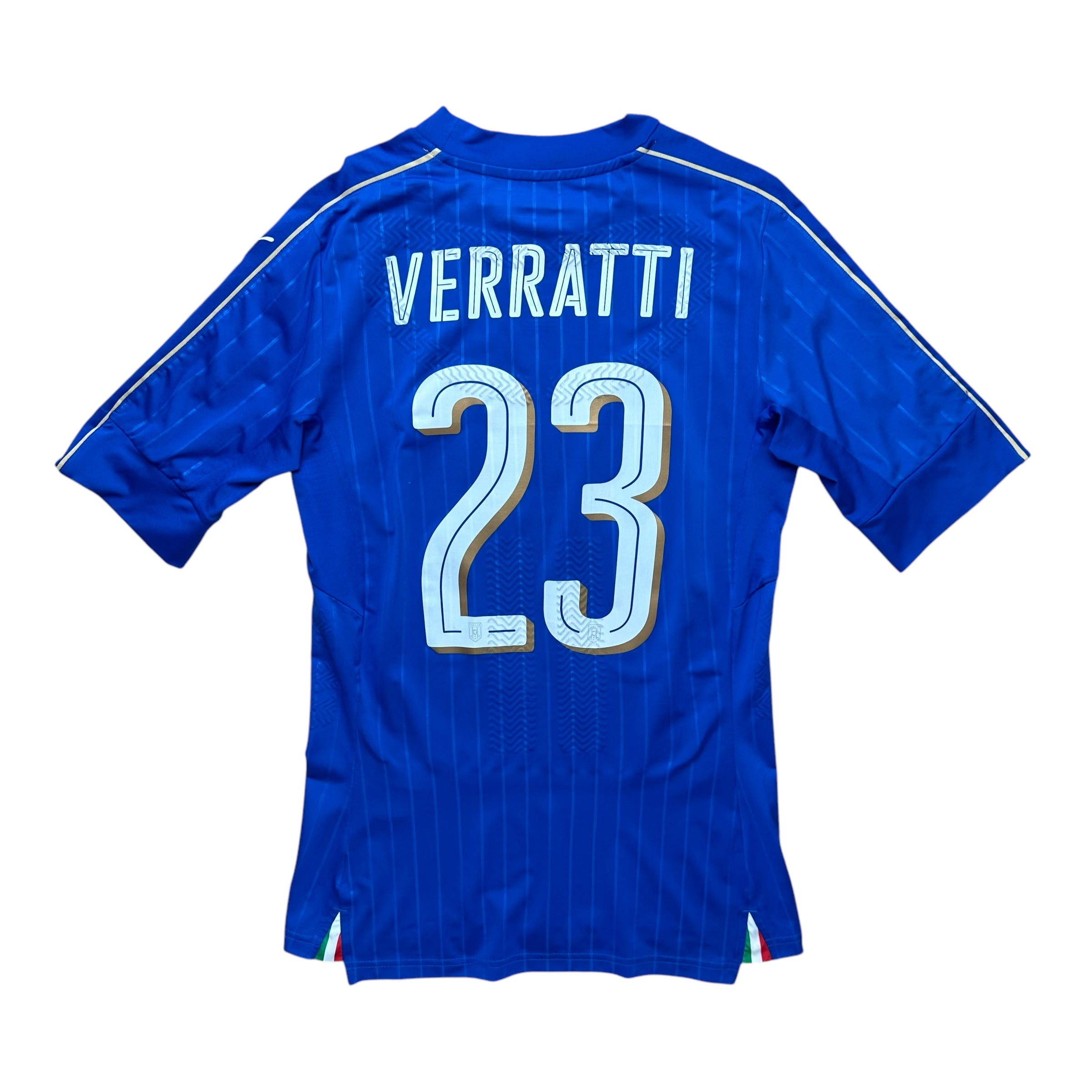 Italy 2014 Player Issue Authentic Home Shirt (M) Verratti #23