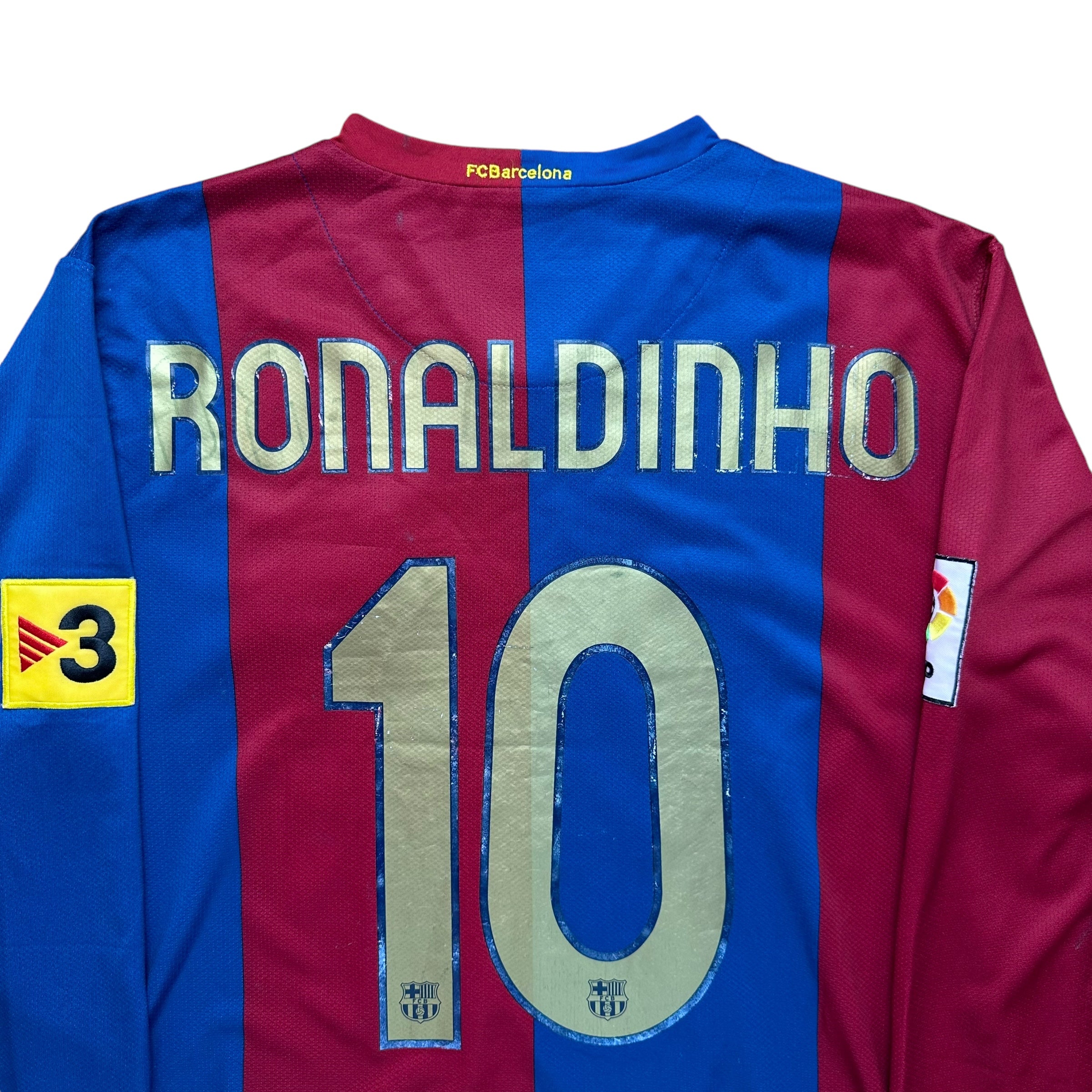 Barcelona 2006-07 Home Shirt (L) Ronaldinho #10