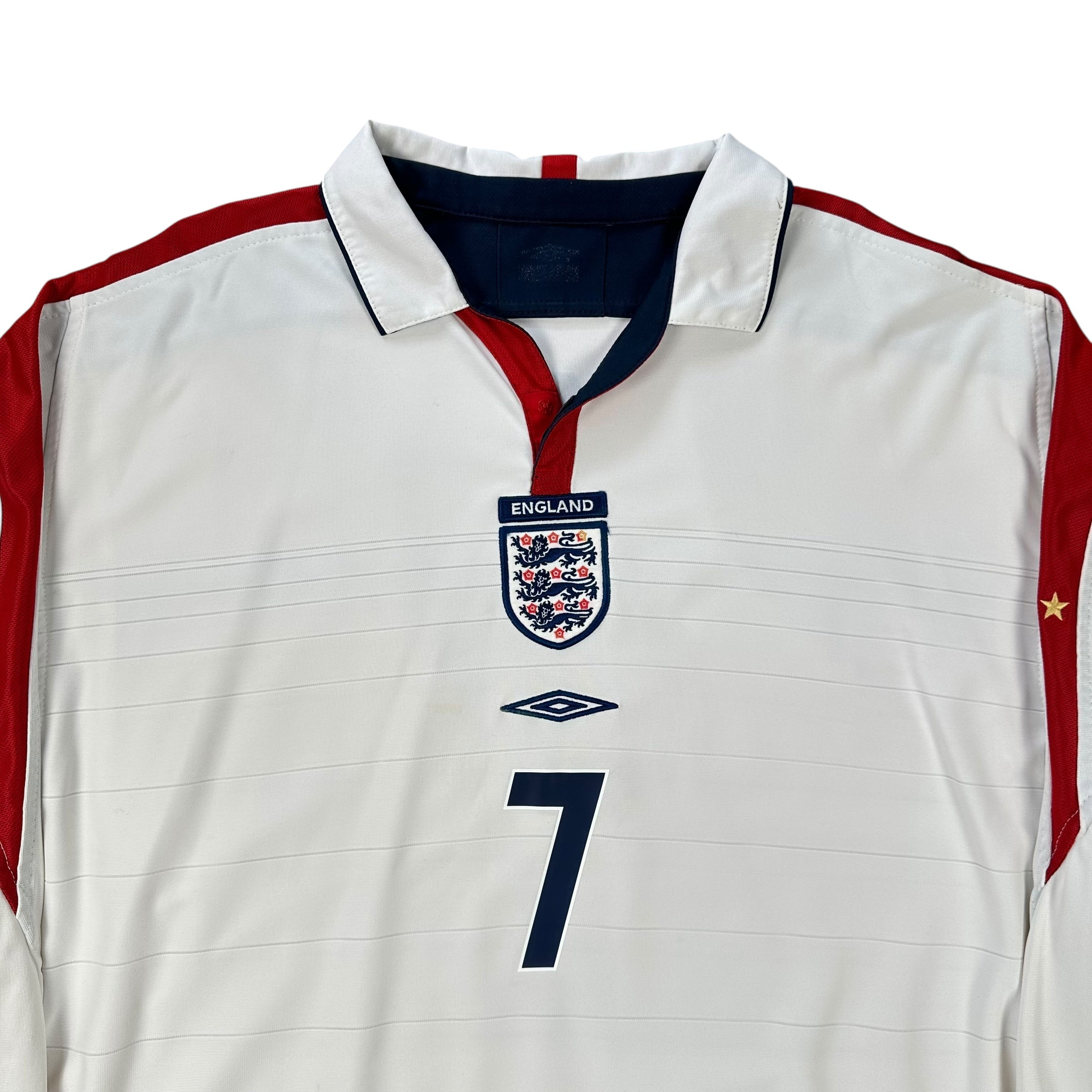 England 2004 Home Shirt (XL) Beckham #7