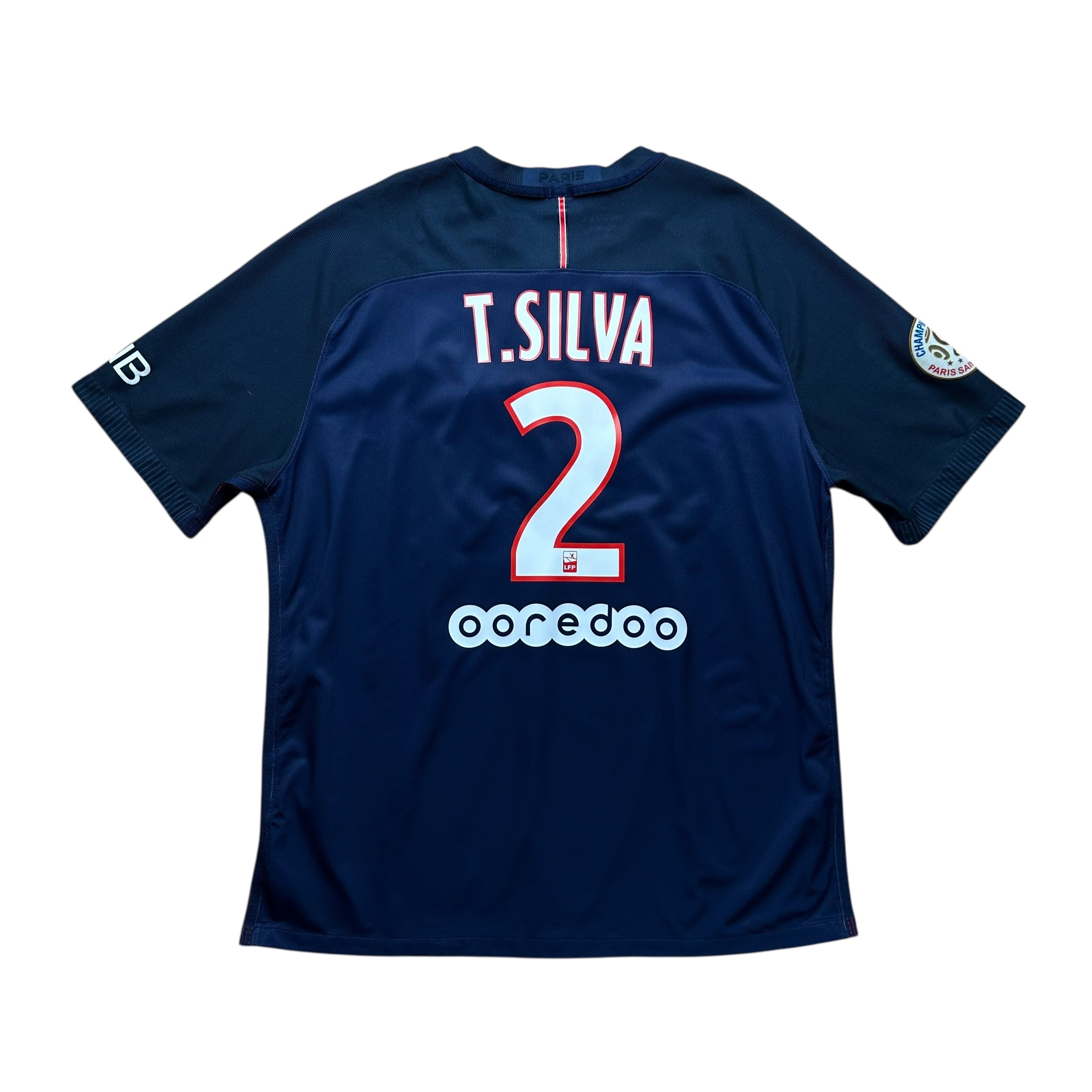 PSG 2016-17 Vapor-Knit Home Shirt (XL) T.Silva #2
