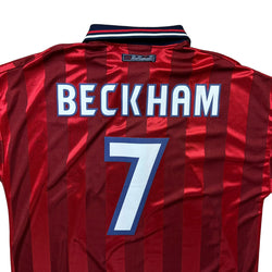 England 1998 Away Shirt (XL) Beckham #7