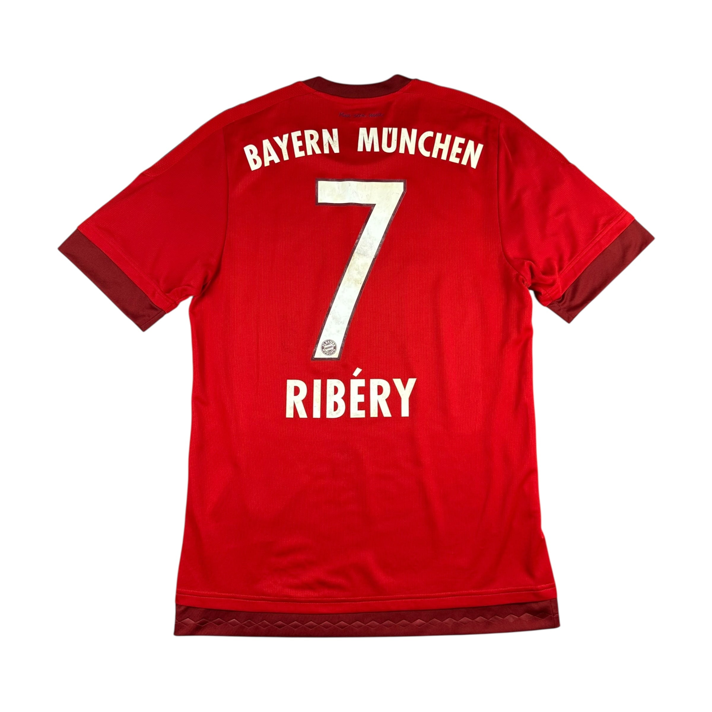 Bayern Munich 2015-16 Player-Issue/Worn Home Shirt (L) Ribery #7