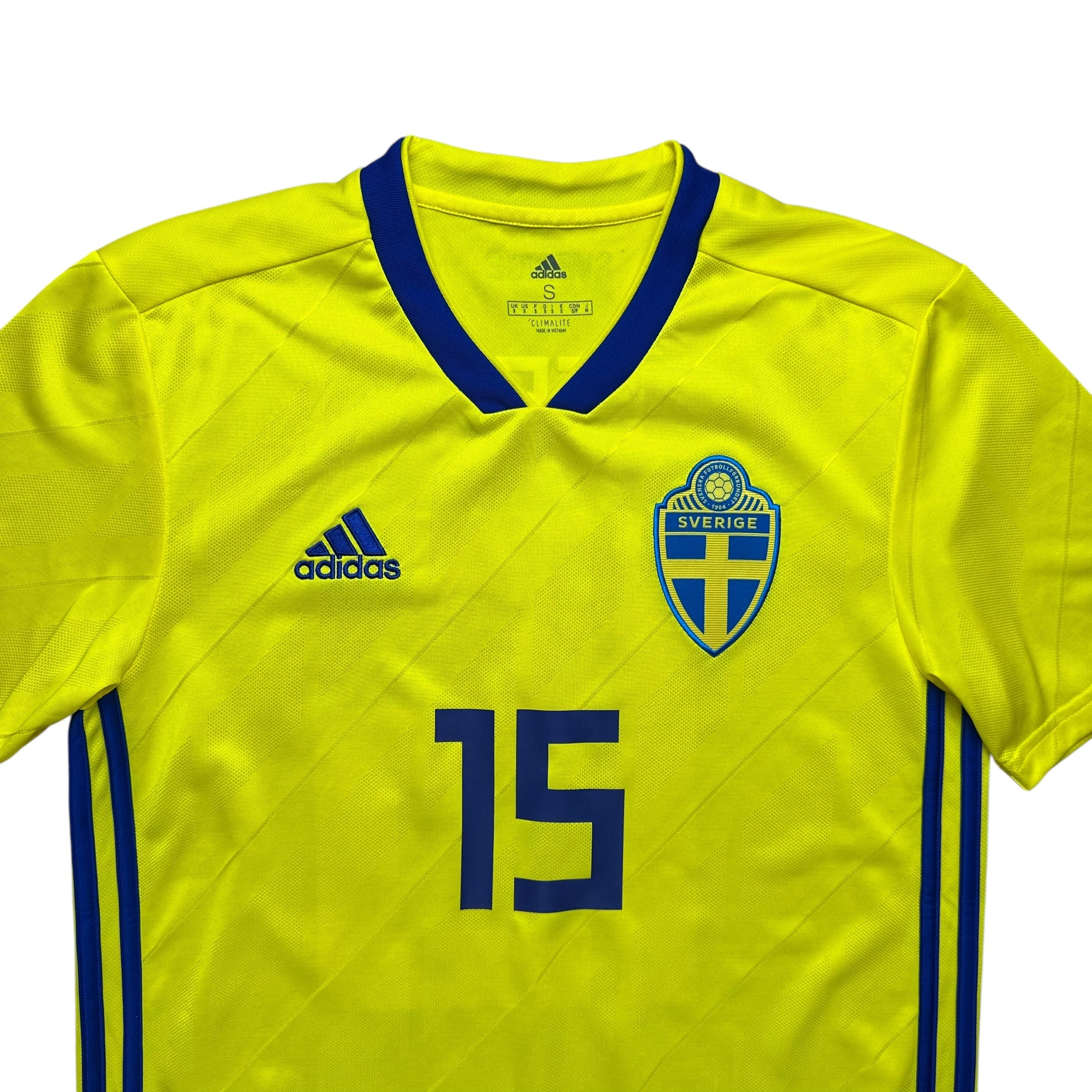 Sweden 2018 Home Shirt (S) Isak #15