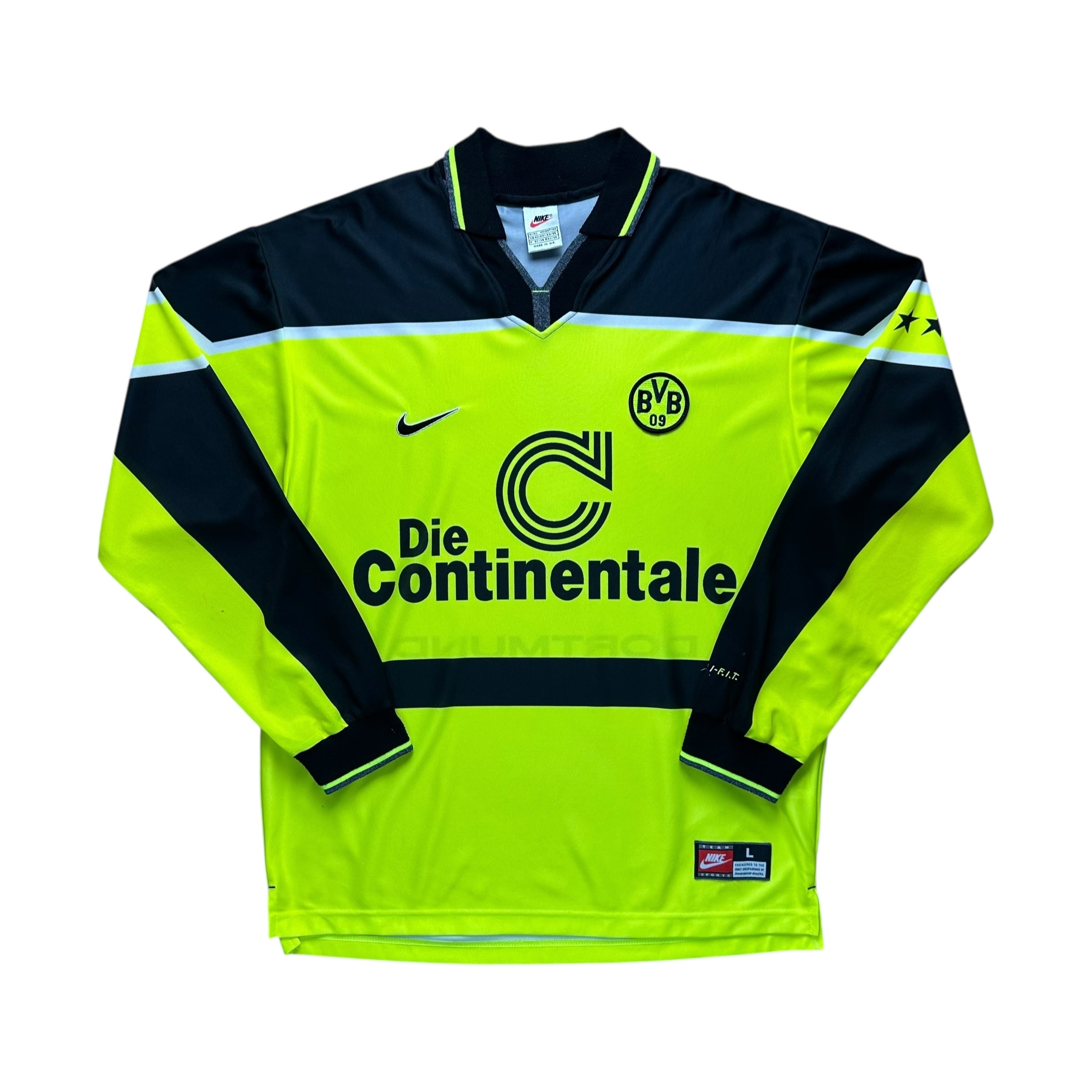 Borussia Dortmund 1997-98 L/S Home Shirt (L)