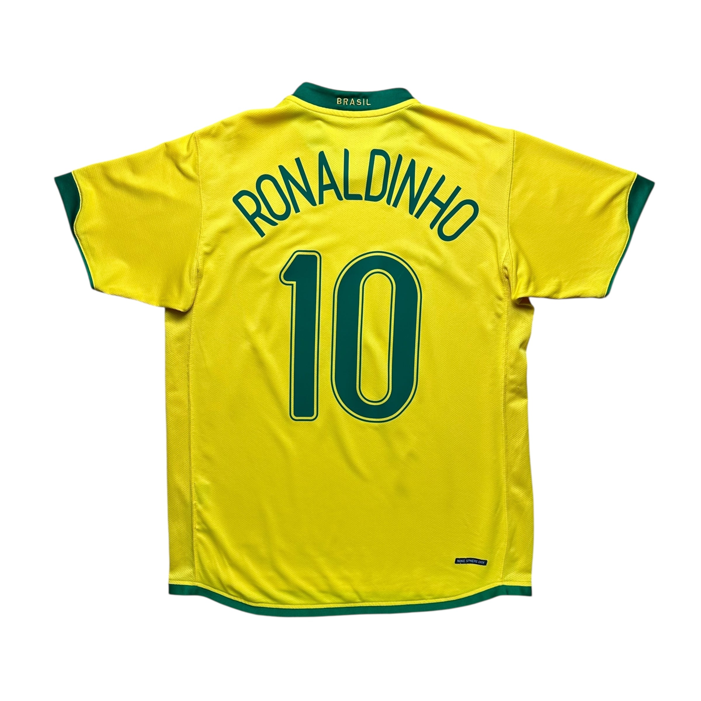 Brazil 2006 Home Shirt (M) Ronaldinho #10