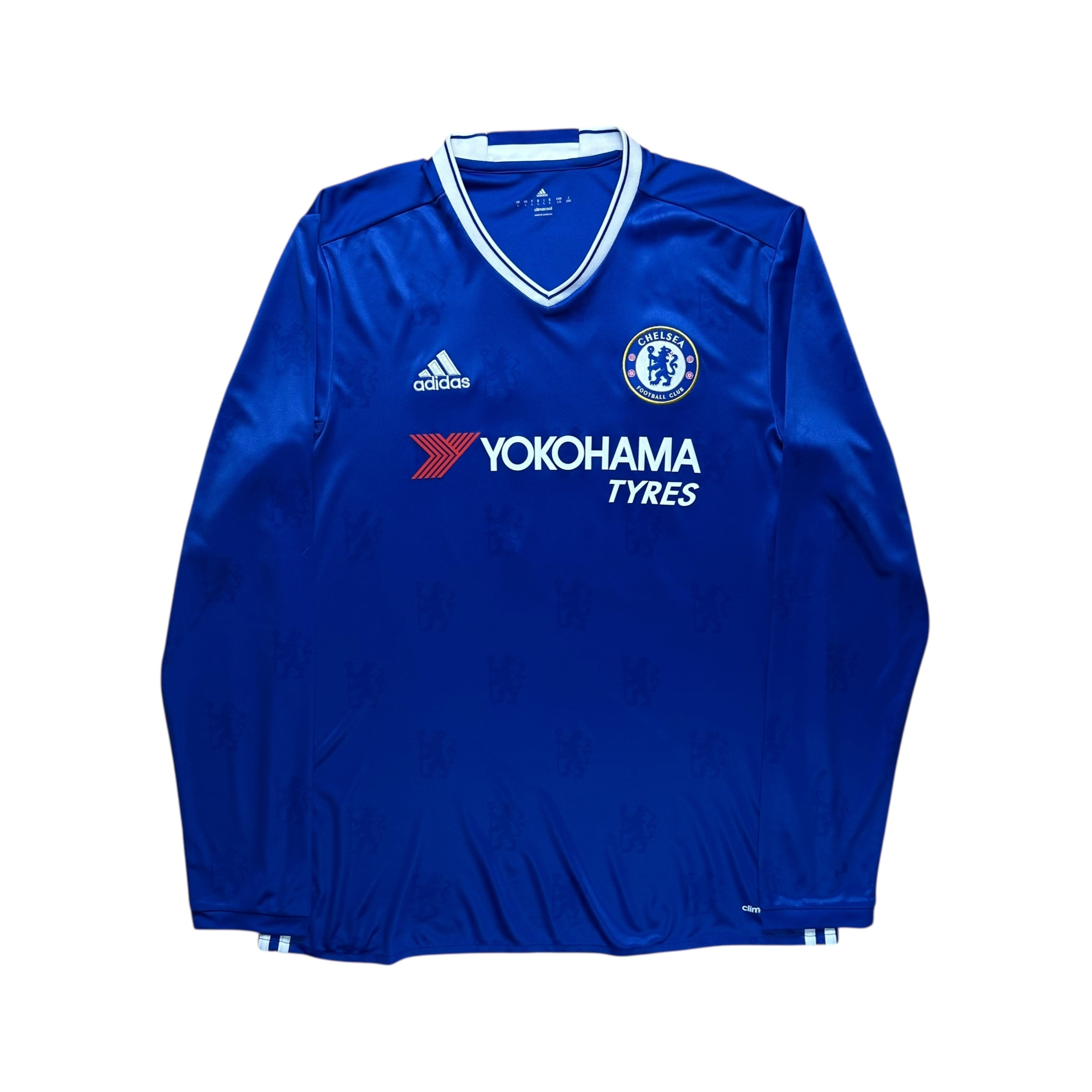 Chelsea 2016-17 Home L/S Shirt (L) Hazard #10