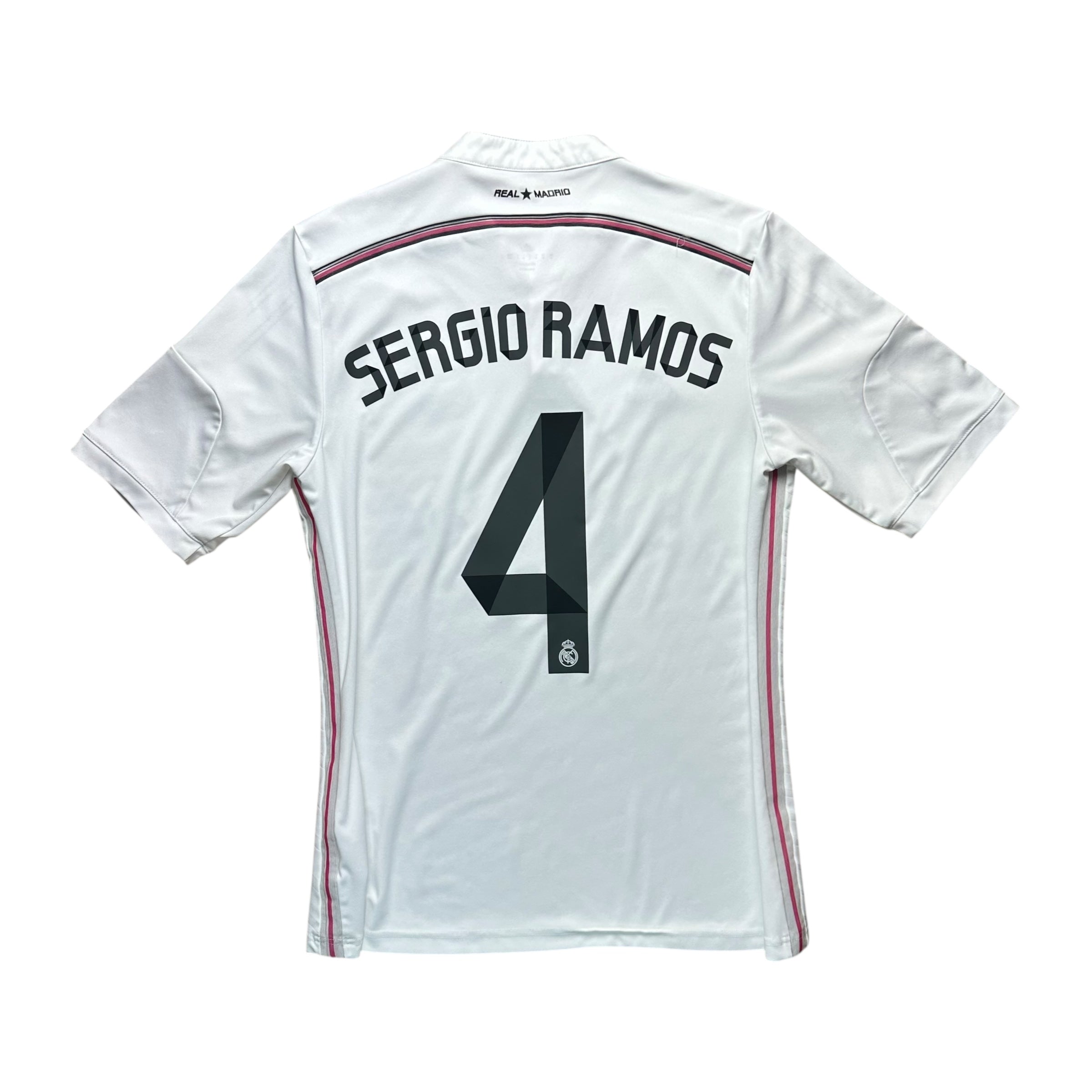 Real Madrid 2014-15 Home Shirt (M) Sergio Ramos #4